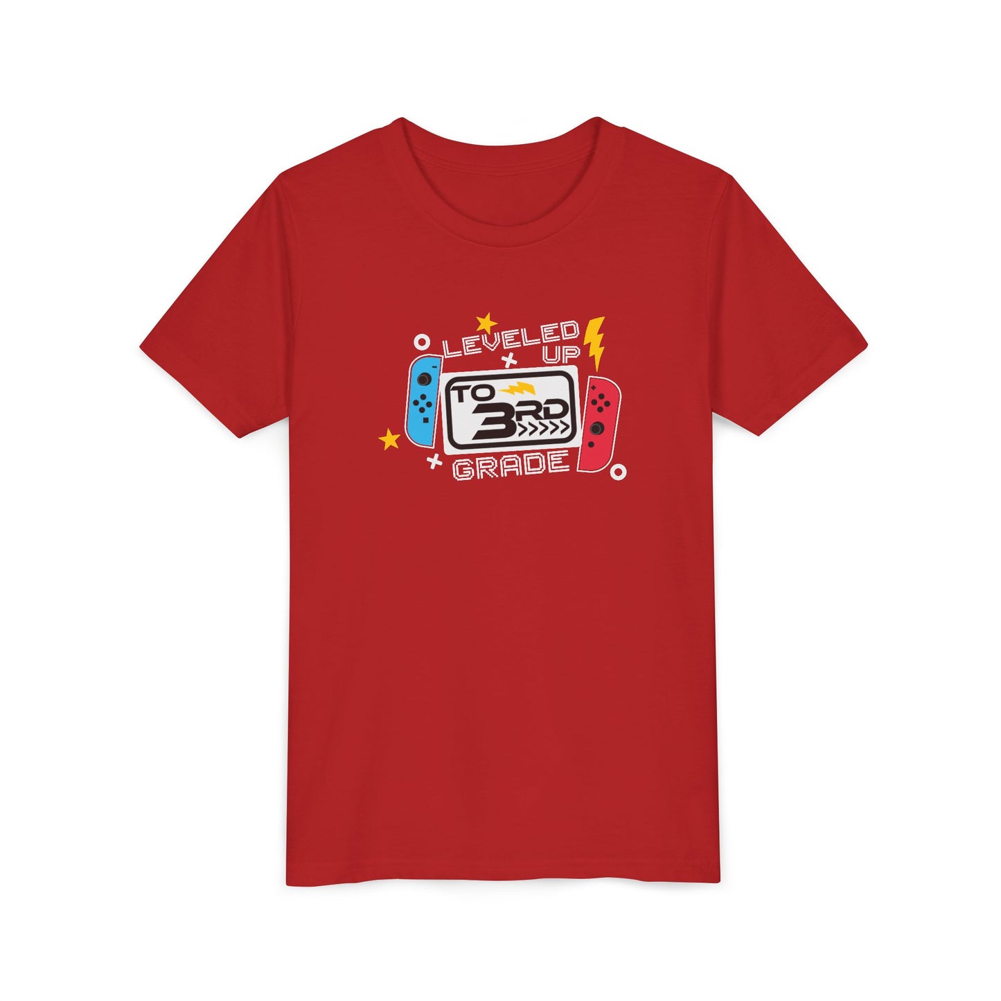 Leveled Up to 3rd Grade Youth Tee