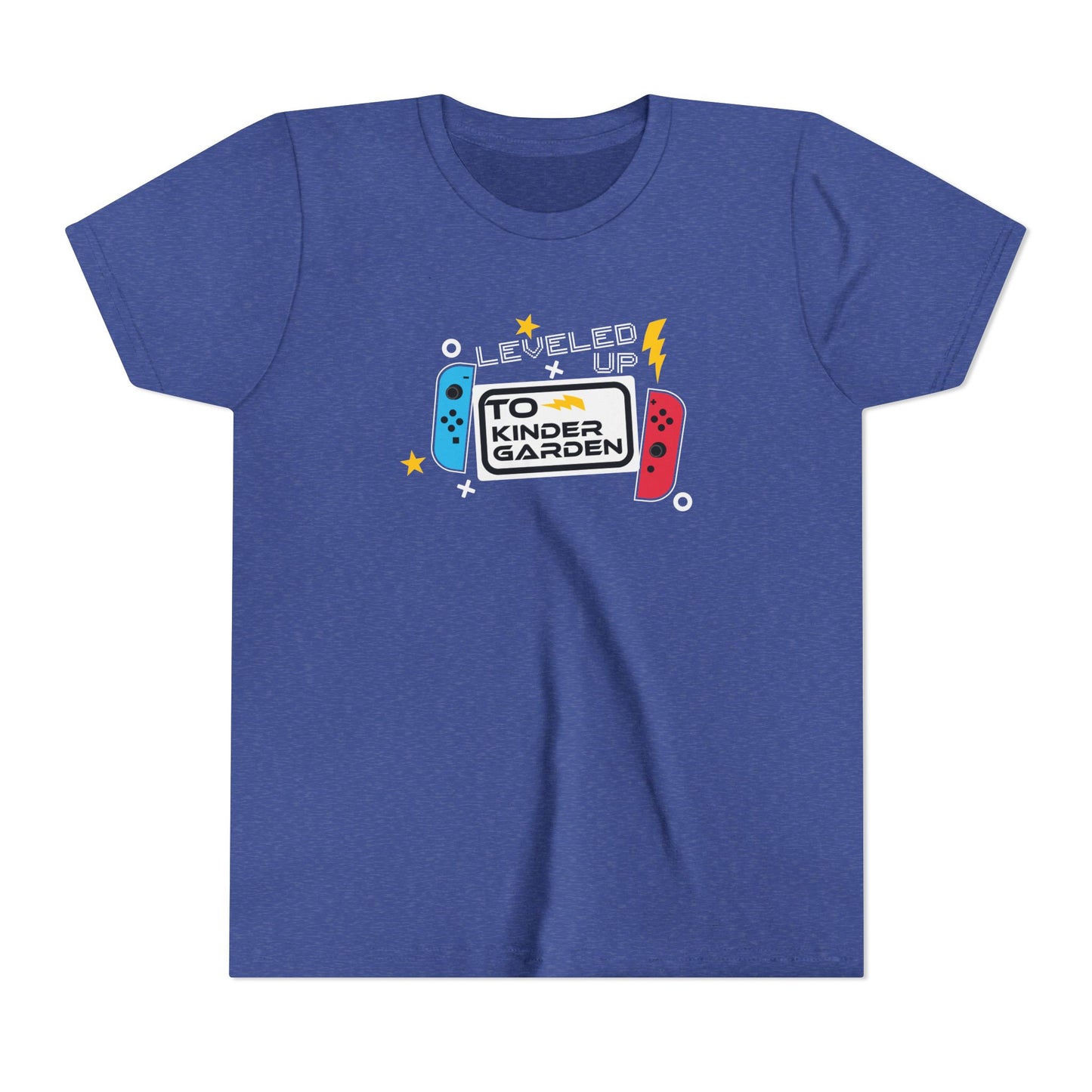 Leveled Up to Kindergarten Grade Youth Tee