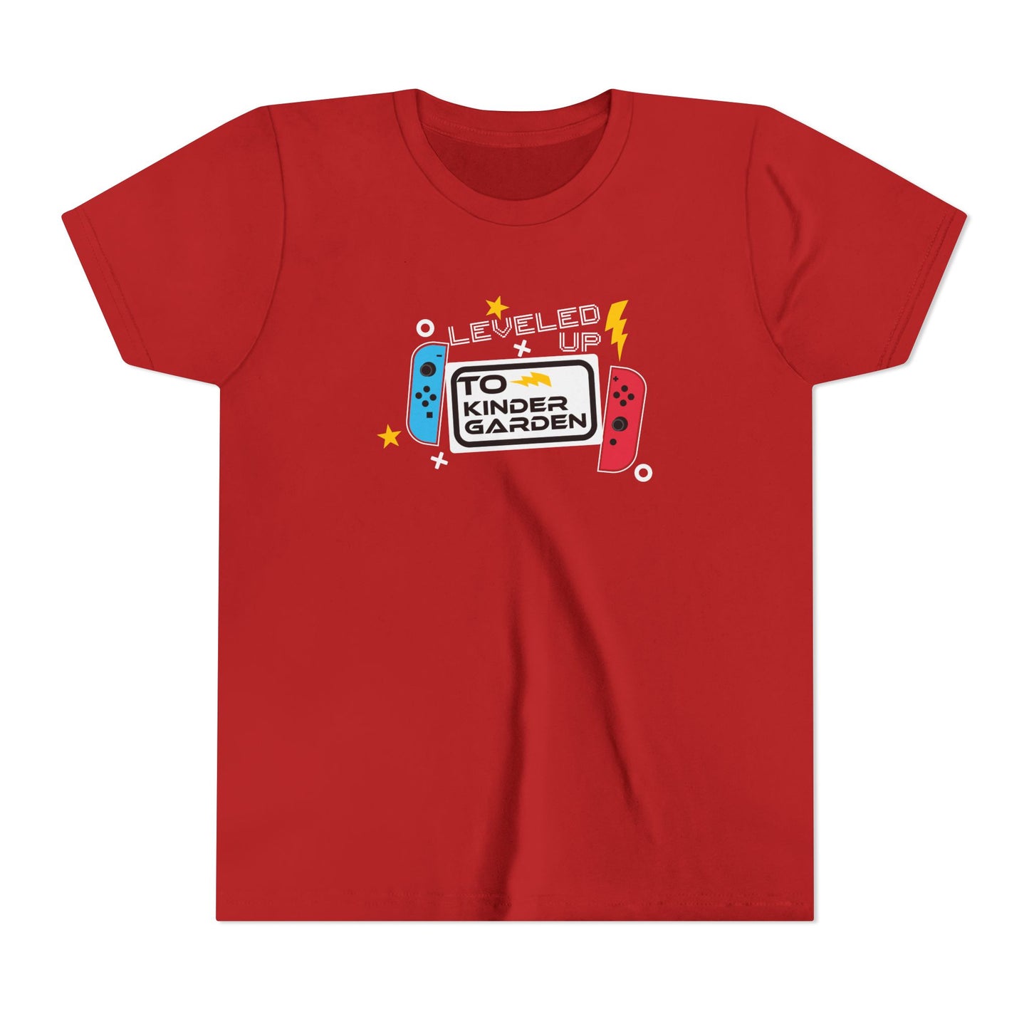 Leveled Up to Kindergarten Grade Youth Tee