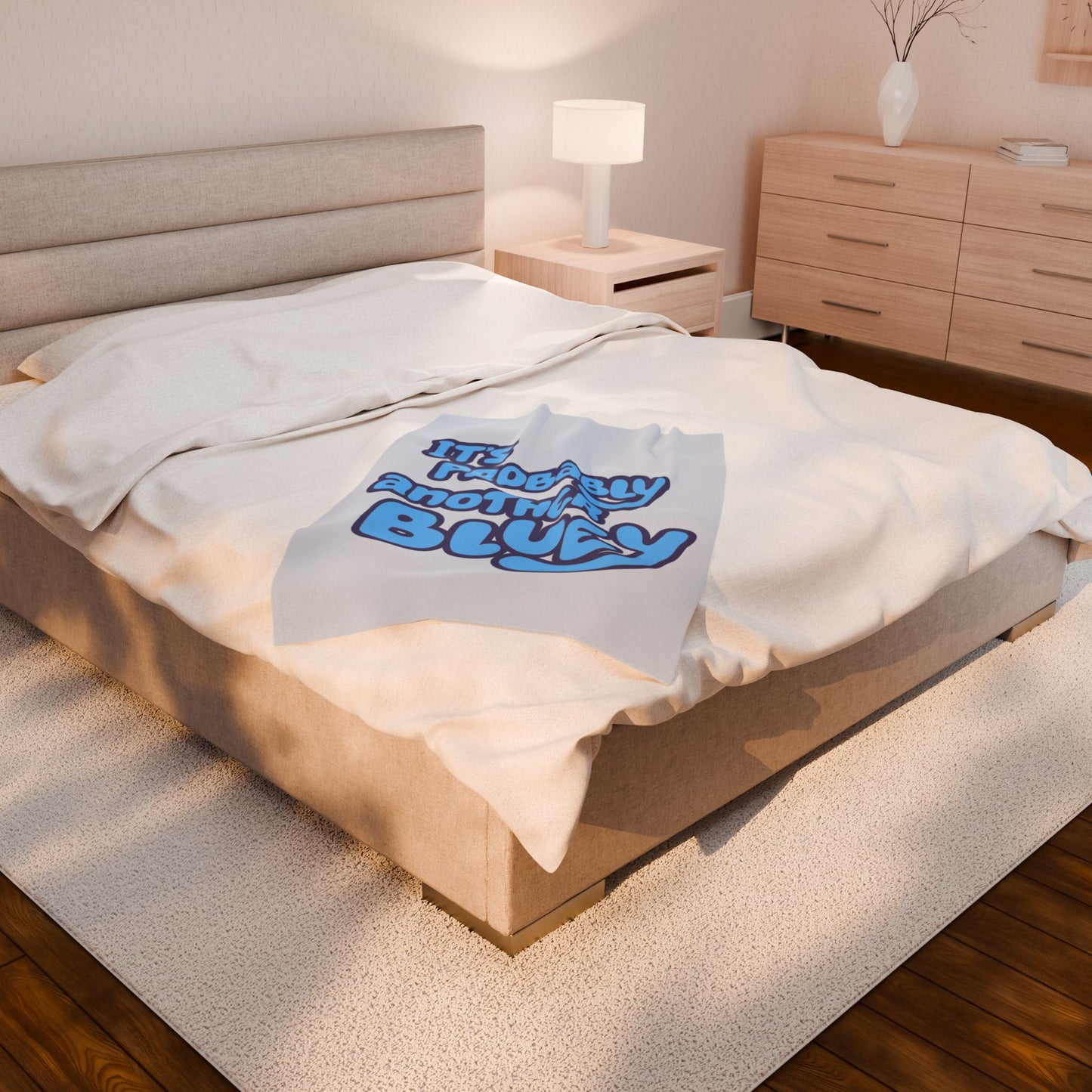 Bluey Plush Blanket – “Probably Another Bluey” Cozy Throw