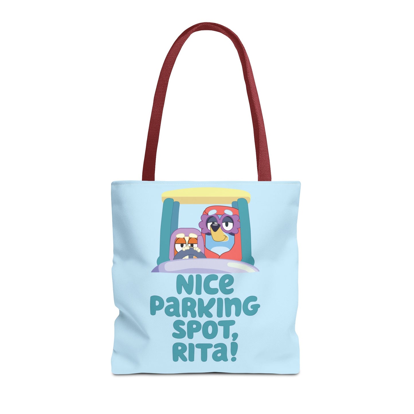 Bluey Tote Bag – “Nice Parking Spot, Rita” with Grannies