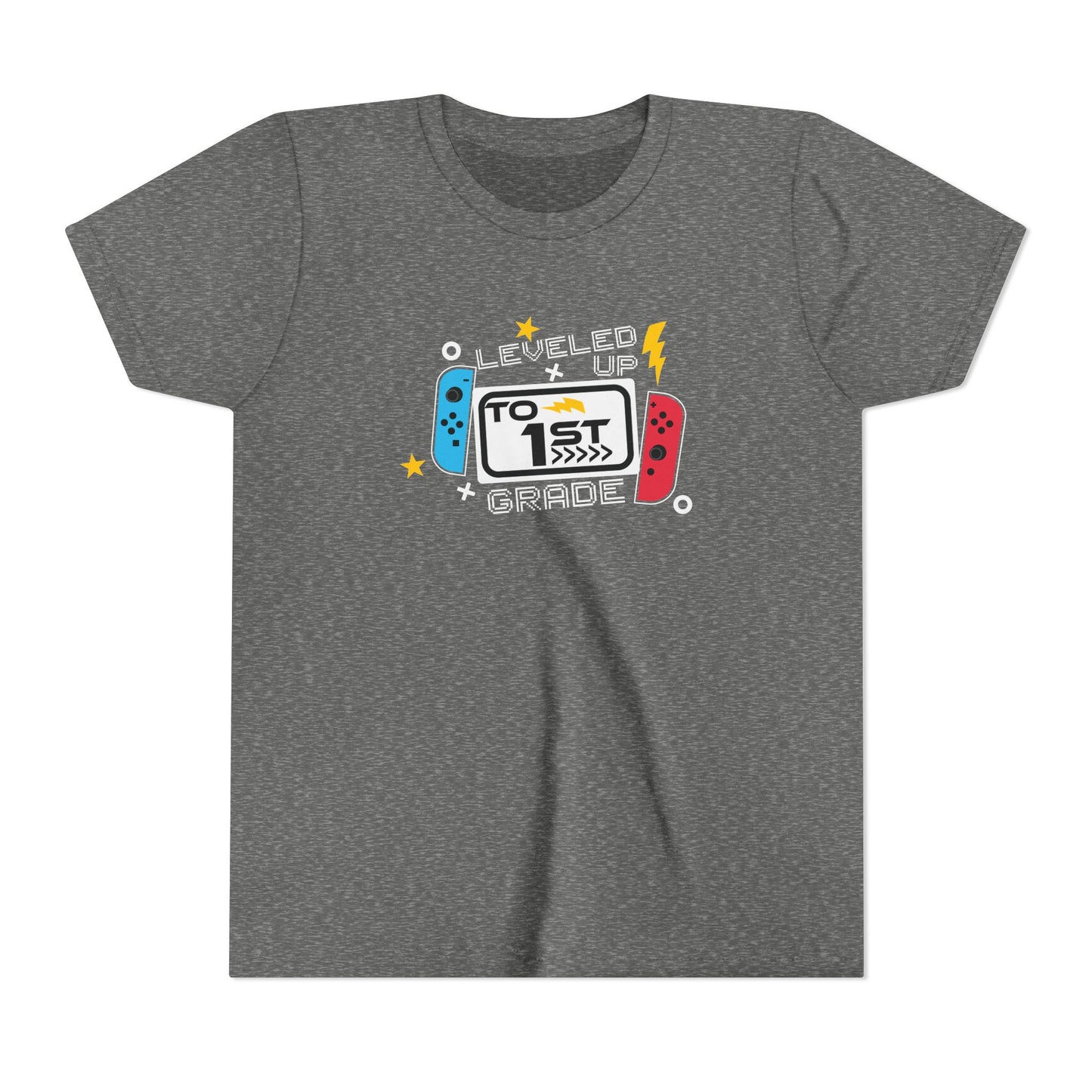 Leveled Up to 1st Grade Youth Tee