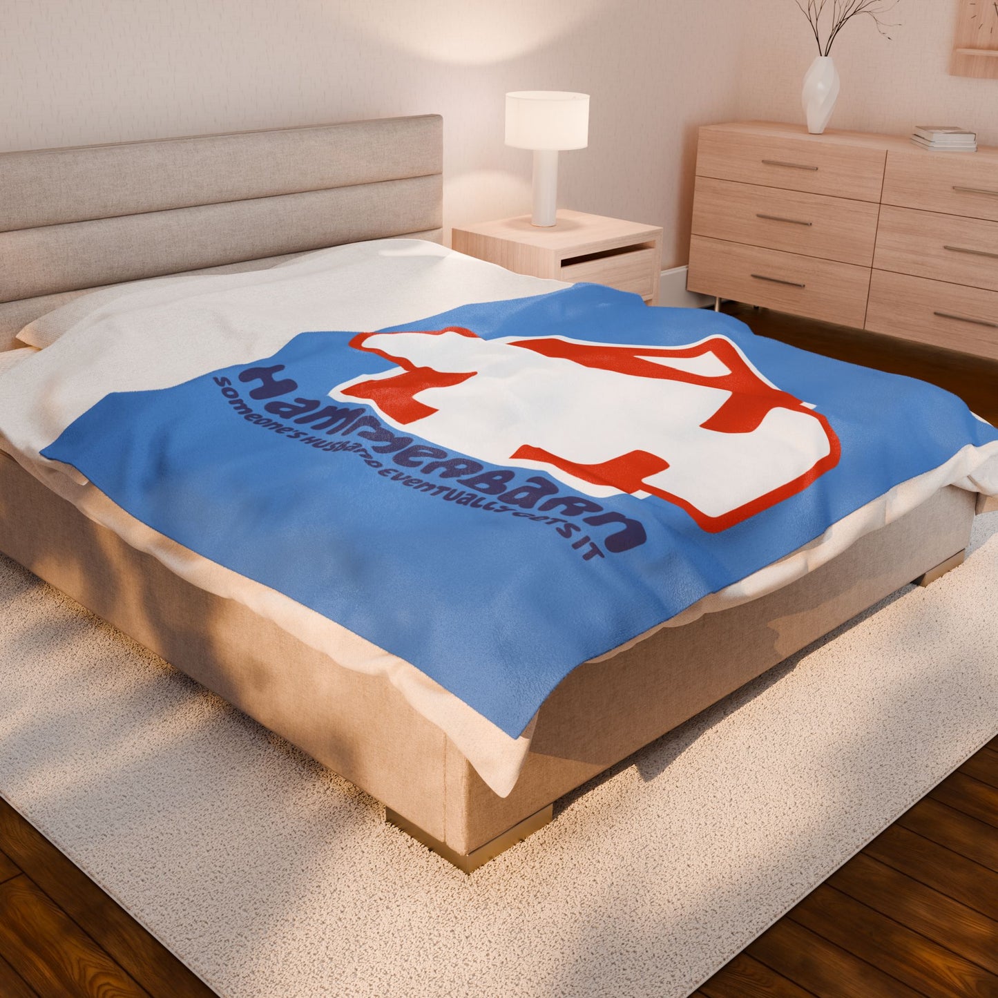 Bluey Hammerbarn Plush Blanket – “Someone’s Husband Eventually Gets It” Cozy Throw