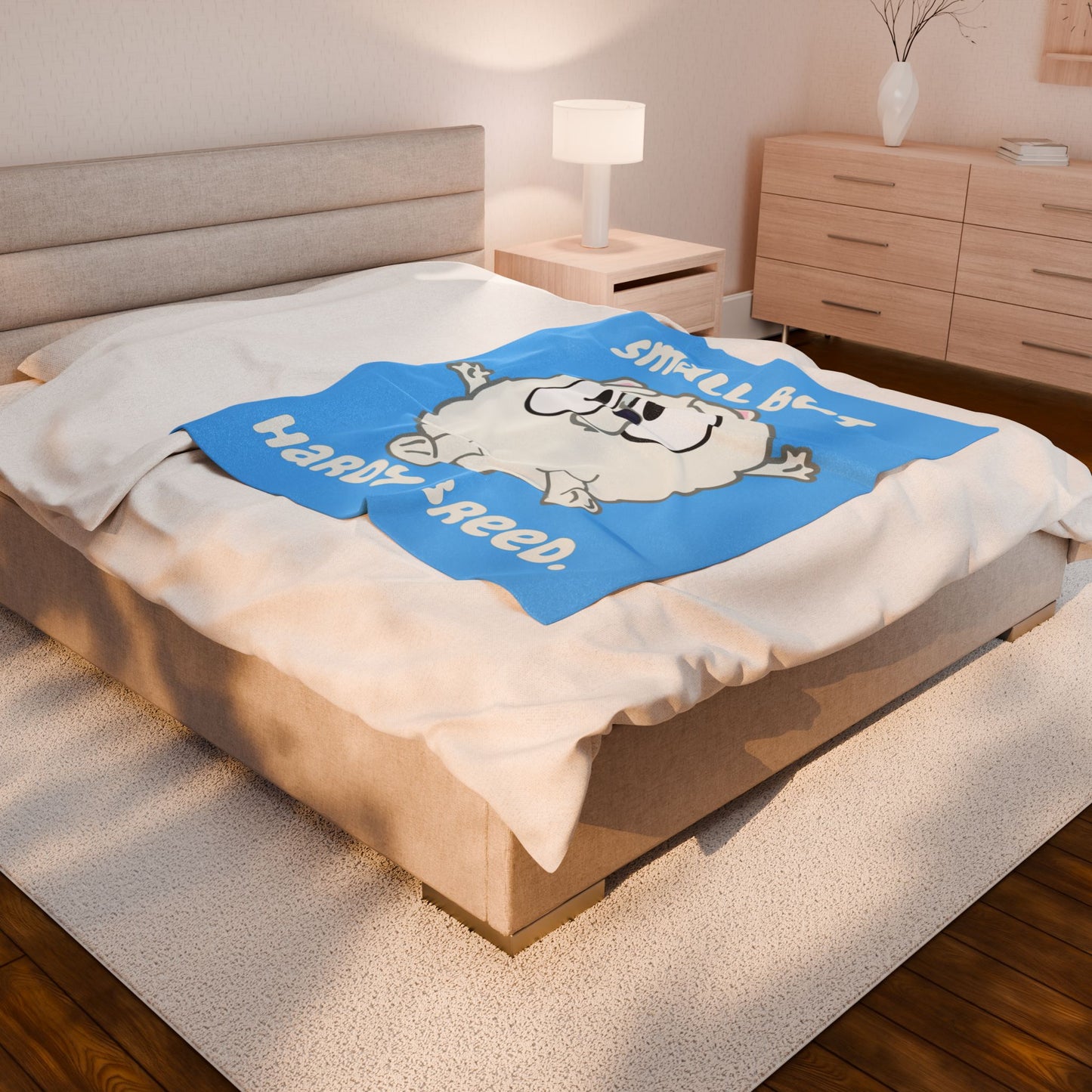 Bluey Pom Pom Plush Blanket – Small But Hardy Breed Cozy Throw