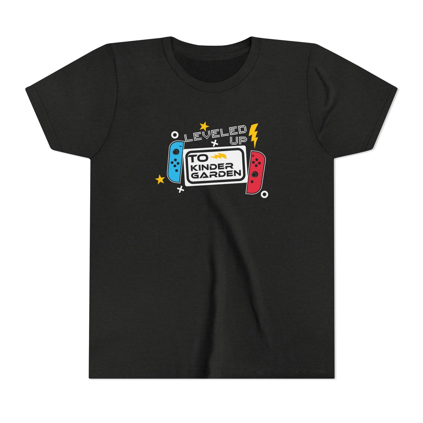 Leveled Up to Kindergarten Grade Youth Tee