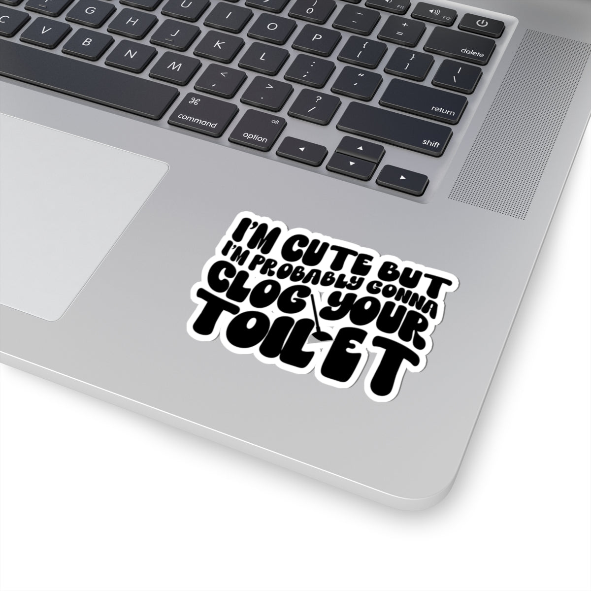 Funny White Kiss-Cut Stickers, Humorous Sticker Pack, Joke Decals, Toilet Humor Gift, Bathroom Decor