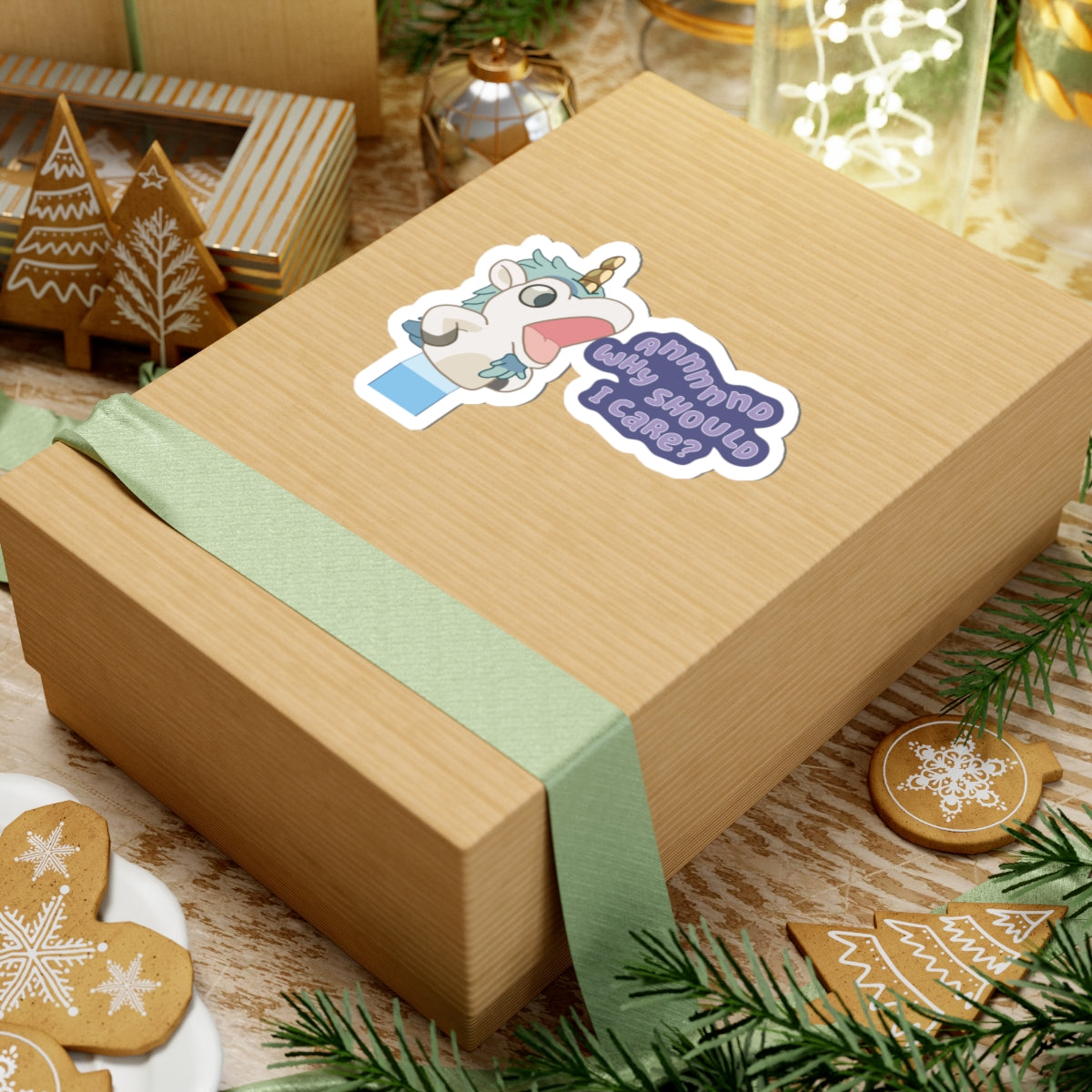 Bluey Unicorse Sticker – “Annnnd Why Should I Care?”