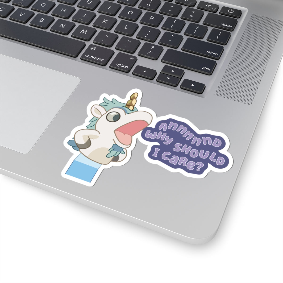 Bluey Unicorse Sticker – “Annnnd Why Should I Care?”