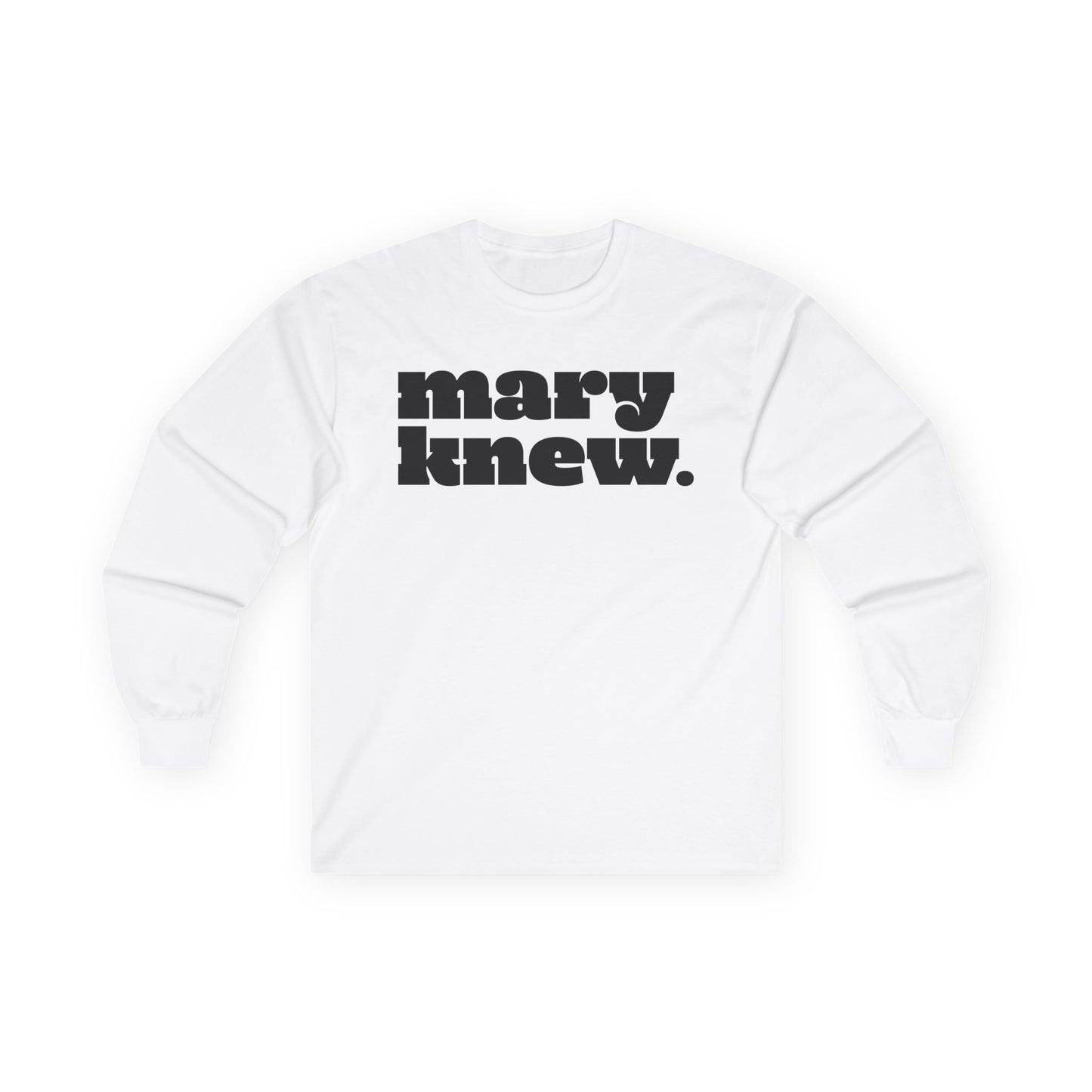 Mary Did You Know? Liturgical Colors Unisex Long Sleeve Tee – Funny & Faithful