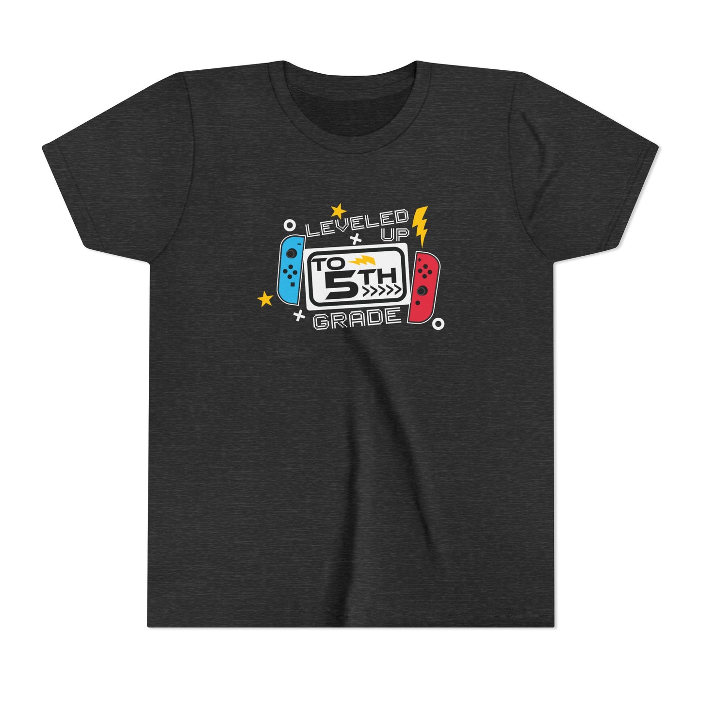 Leveled Up to 5th Grade Youth Tee