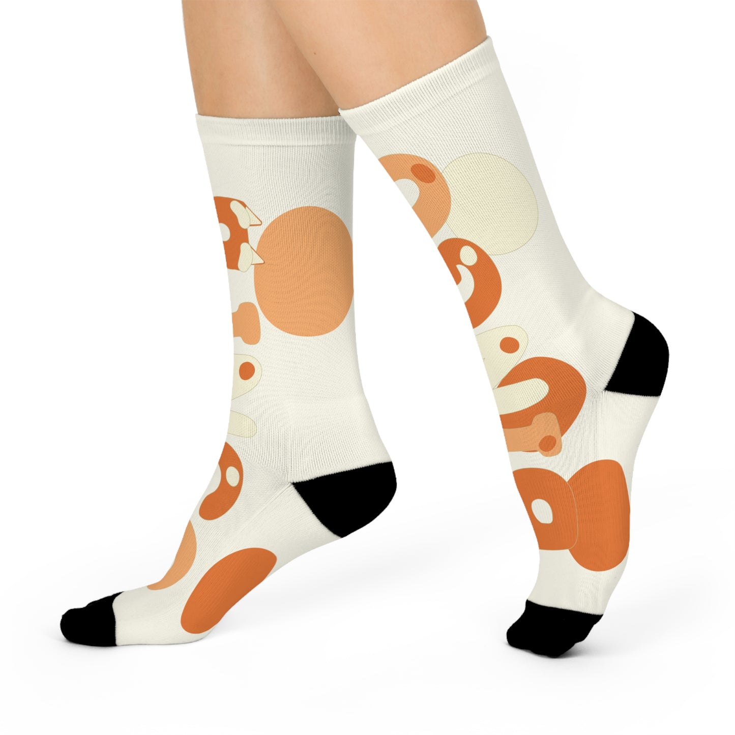 Bingo-Inspired Cartoon Crew Socks – Cute Bingo Design