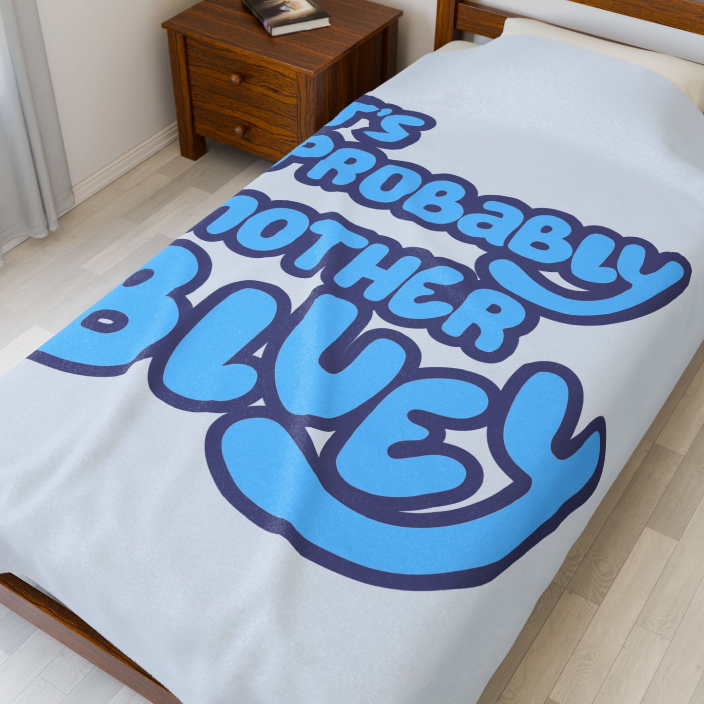 Bluey Plush Blanket – “Probably Another Bluey” Cozy Throw