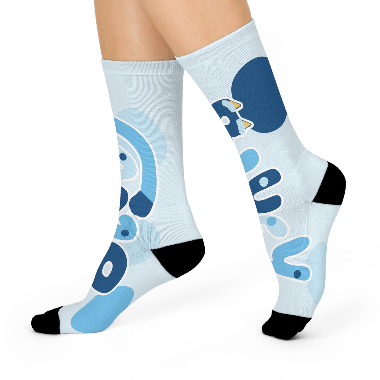Bluey-Inspired Cartoon Crew Socks – Cute Bluey Design