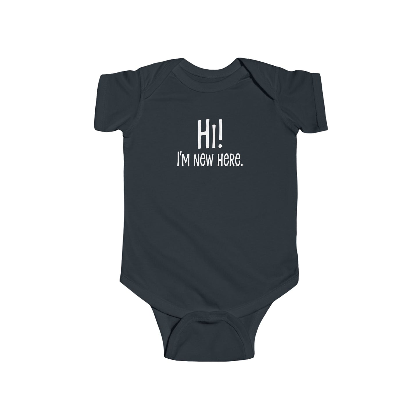 Hi! I’m New Here – Adorable Baby Onesie for New Arrivals