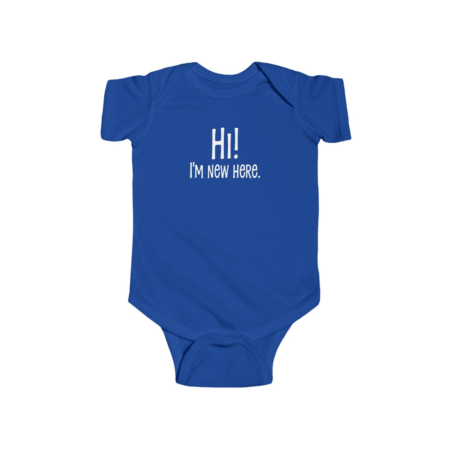 Hi! I’m New Here – Adorable Baby Onesie for New Arrivals