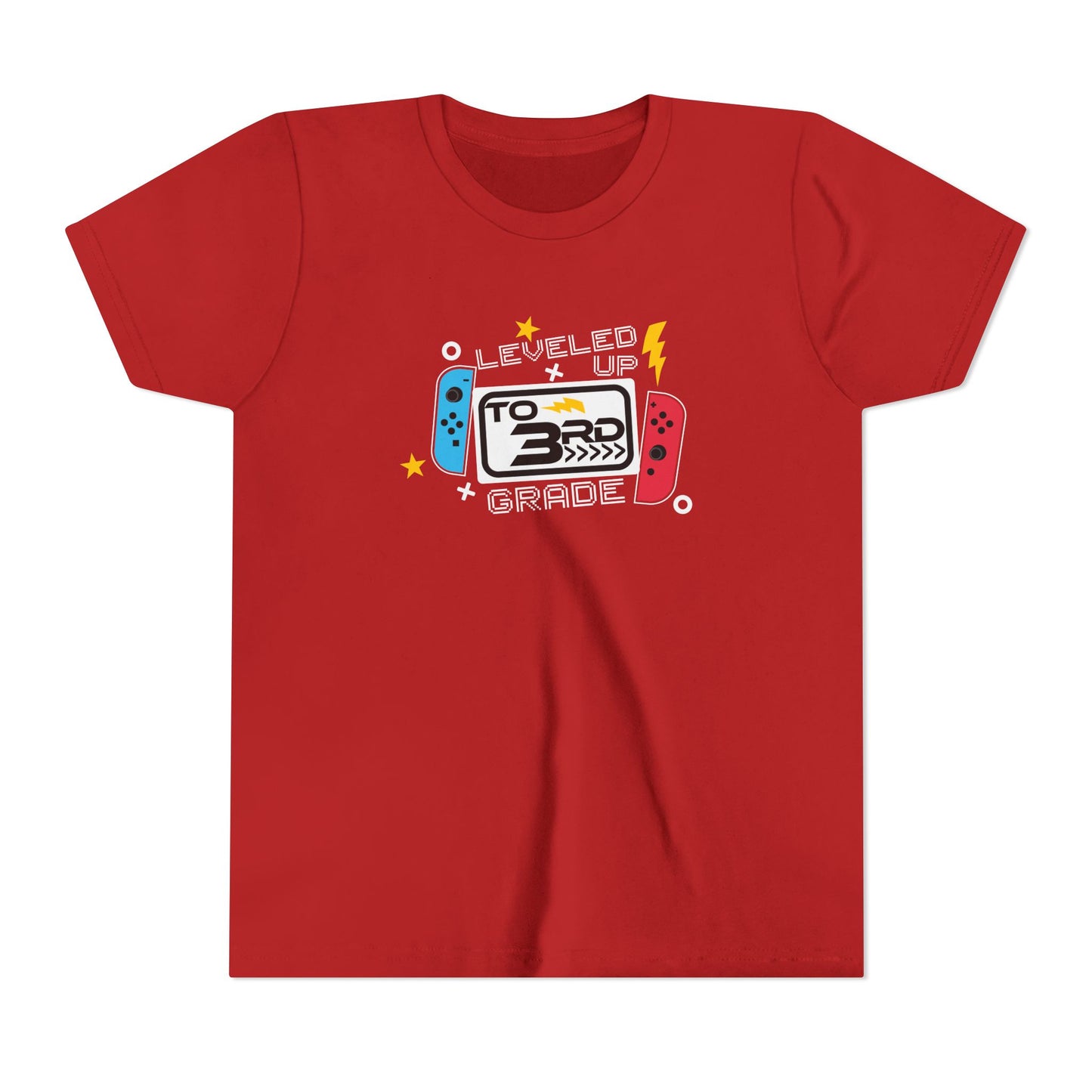 Leveled Up to 3rd Grade Youth Tee