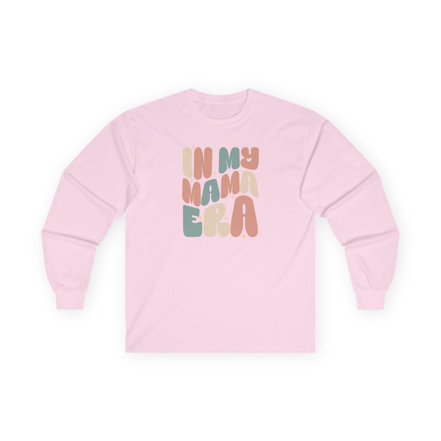 Custom Names Unisex Long Sleeve Tee – Personalized Mama Era Shirt