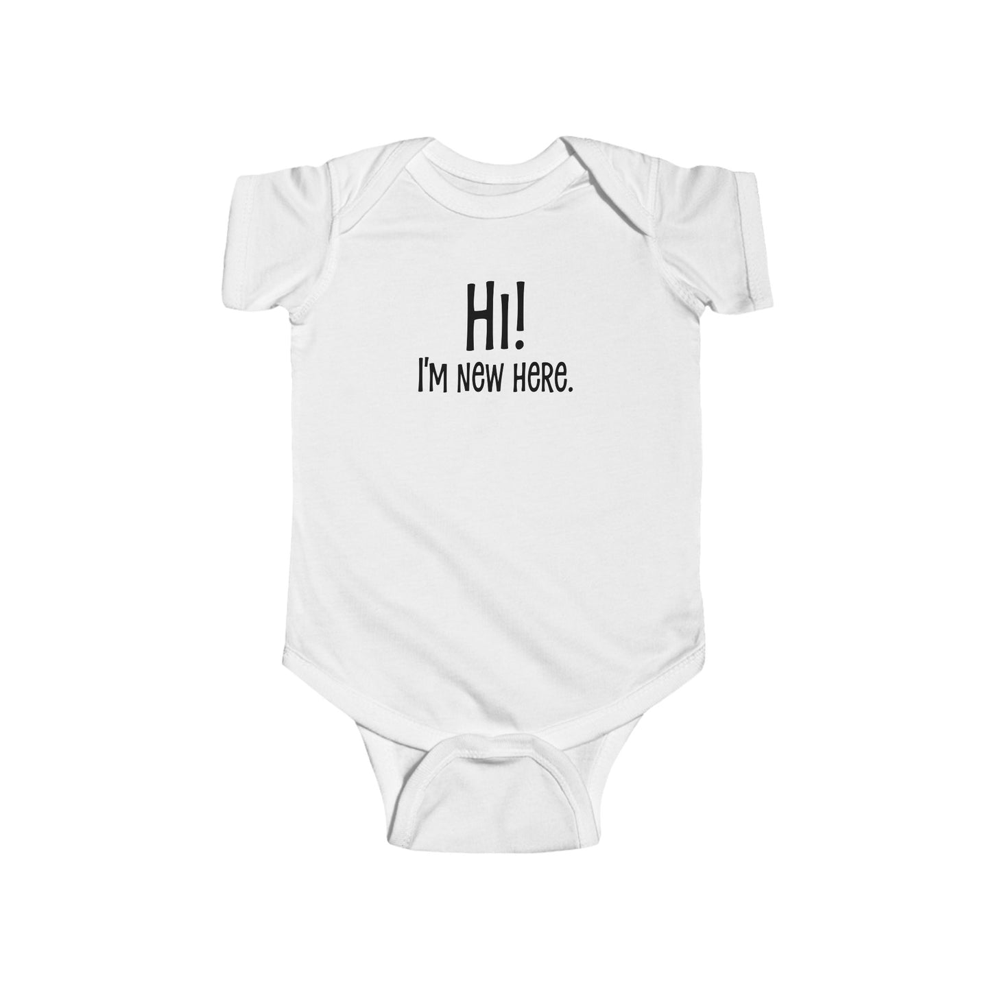 Hi! I’m New Here – Adorable Baby Onesie for New Arrivals