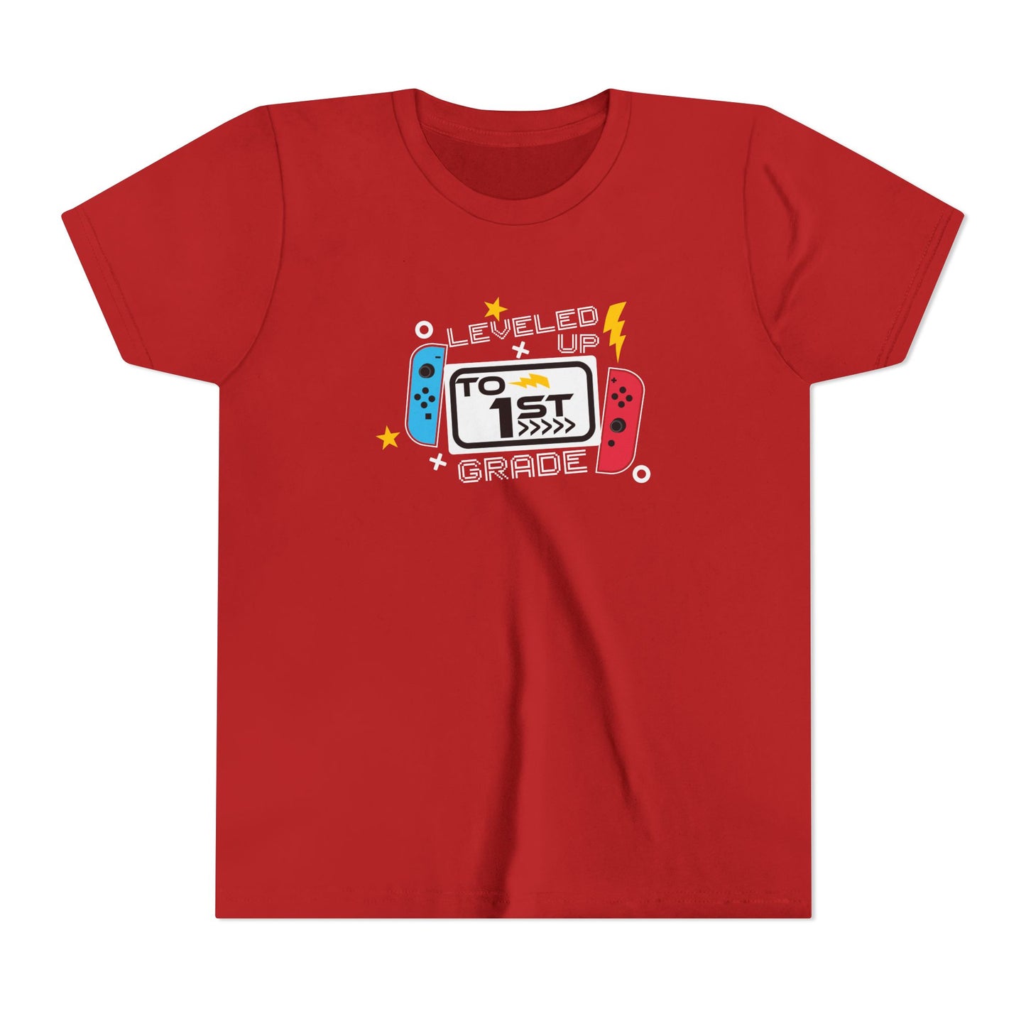 Leveled Up to 1st Grade Youth Tee