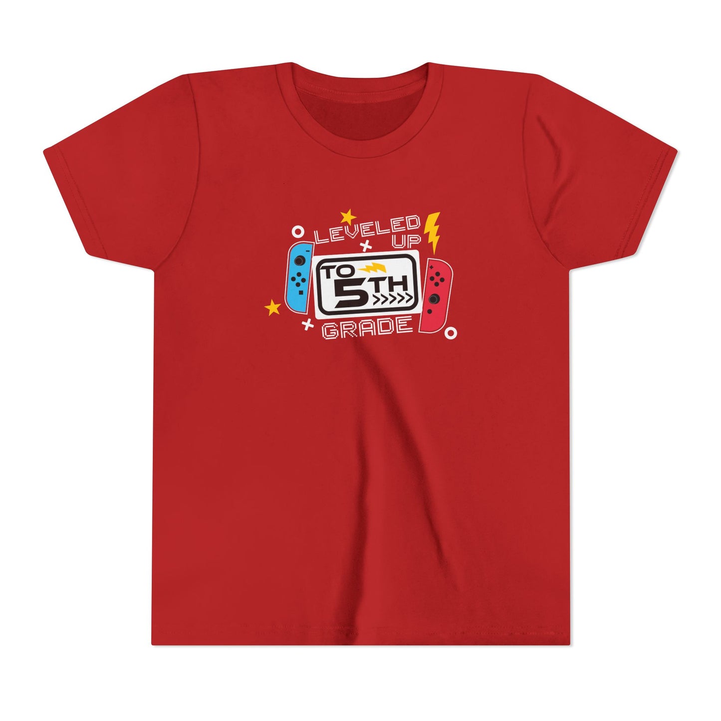 Leveled Up to 5th Grade Youth Tee