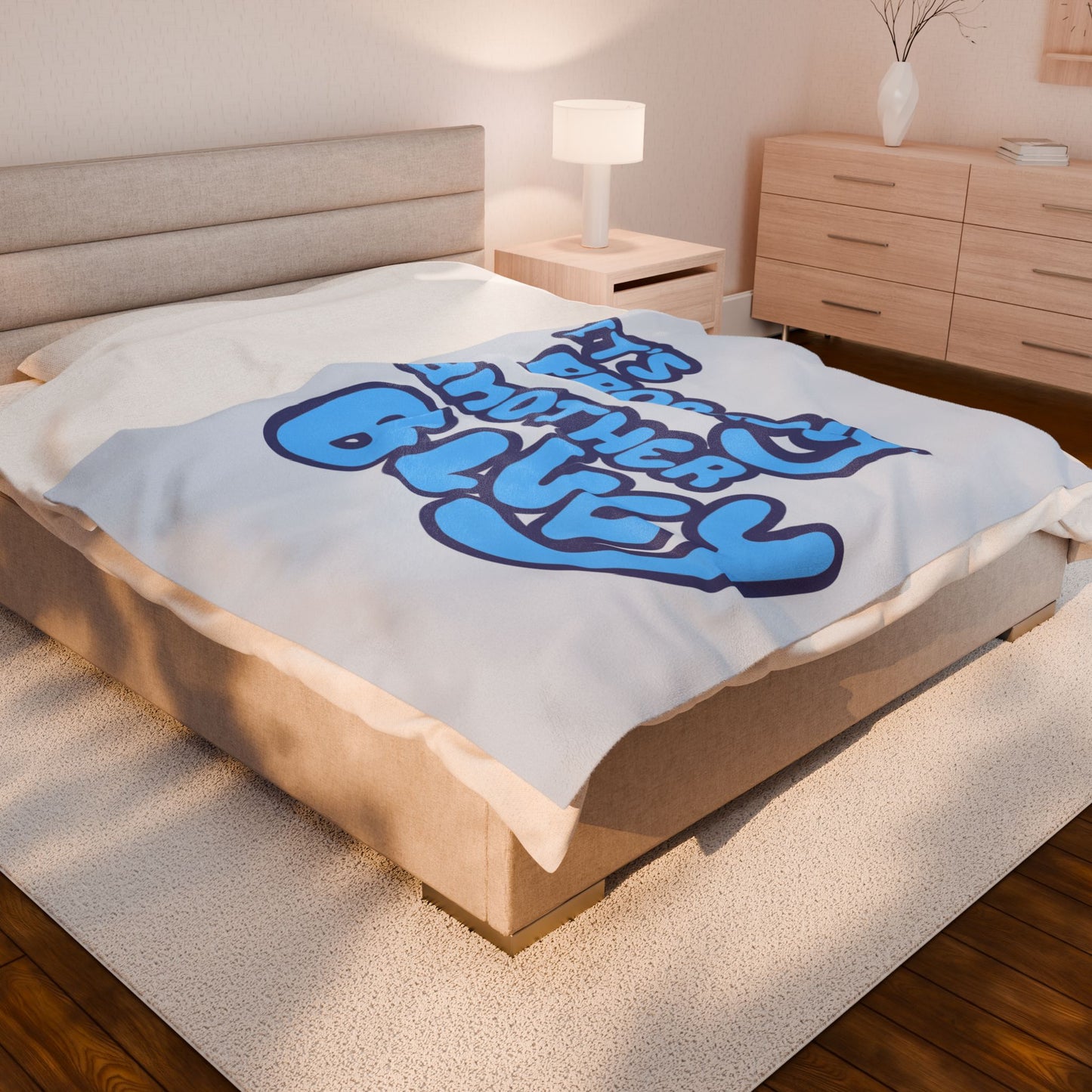 Bluey Plush Blanket – “Probably Another Bluey” Cozy Throw
