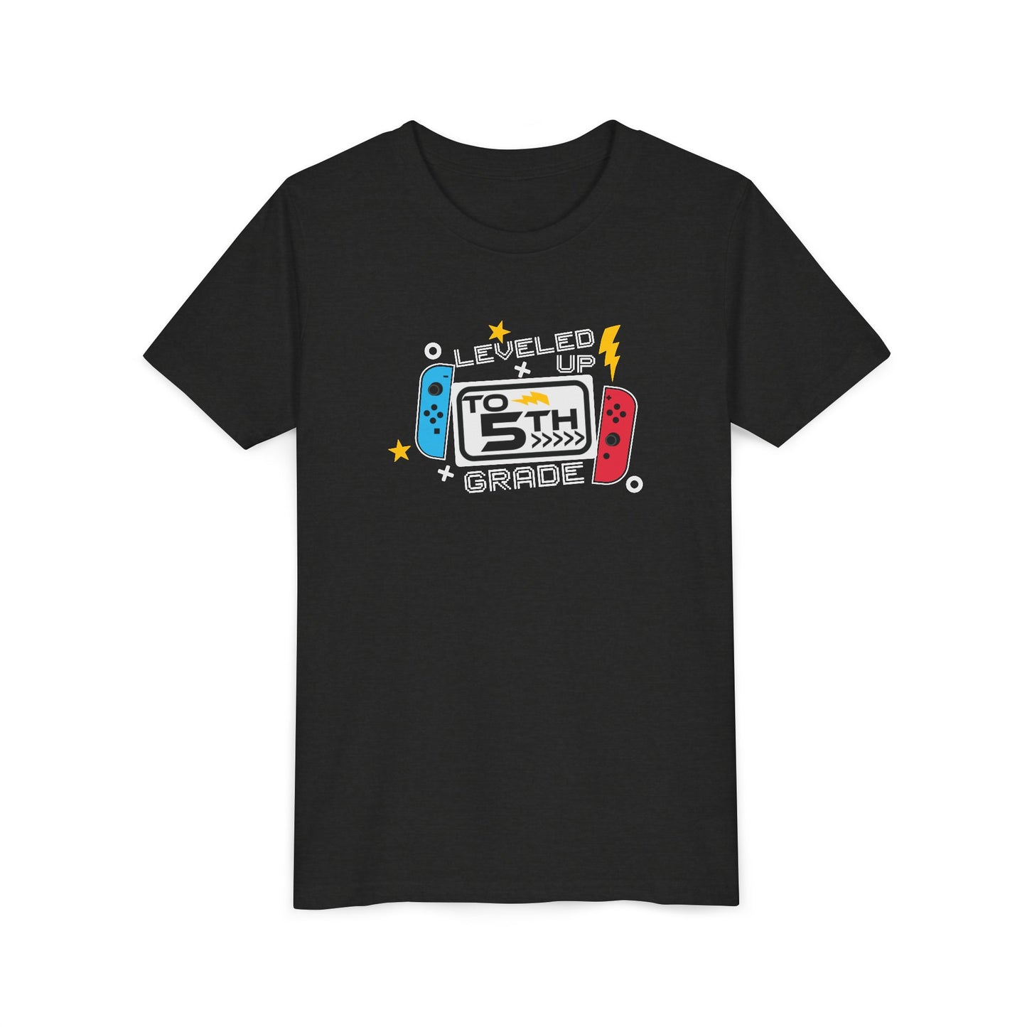 Leveled Up to 5th Grade Youth Tee