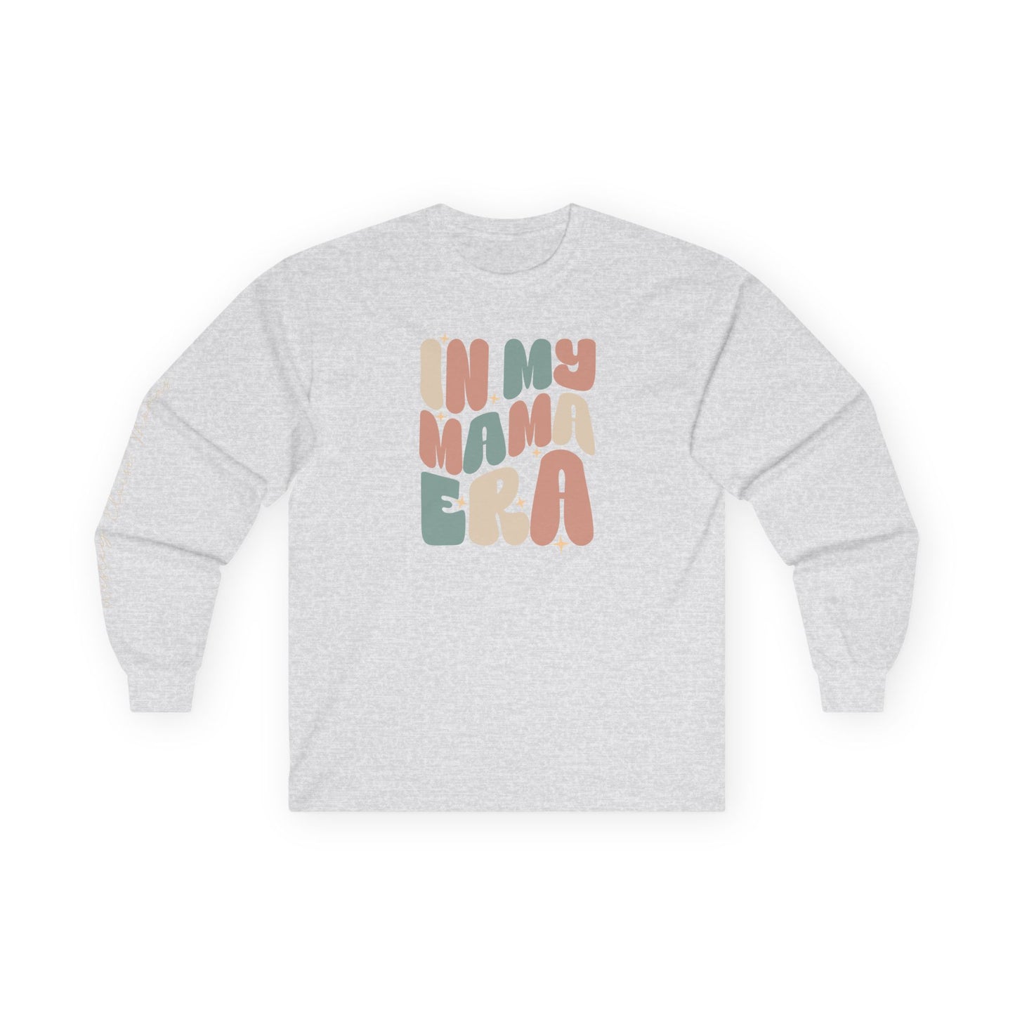 Custom Names Unisex Long Sleeve Tee – Personalized Mama Era Shirt