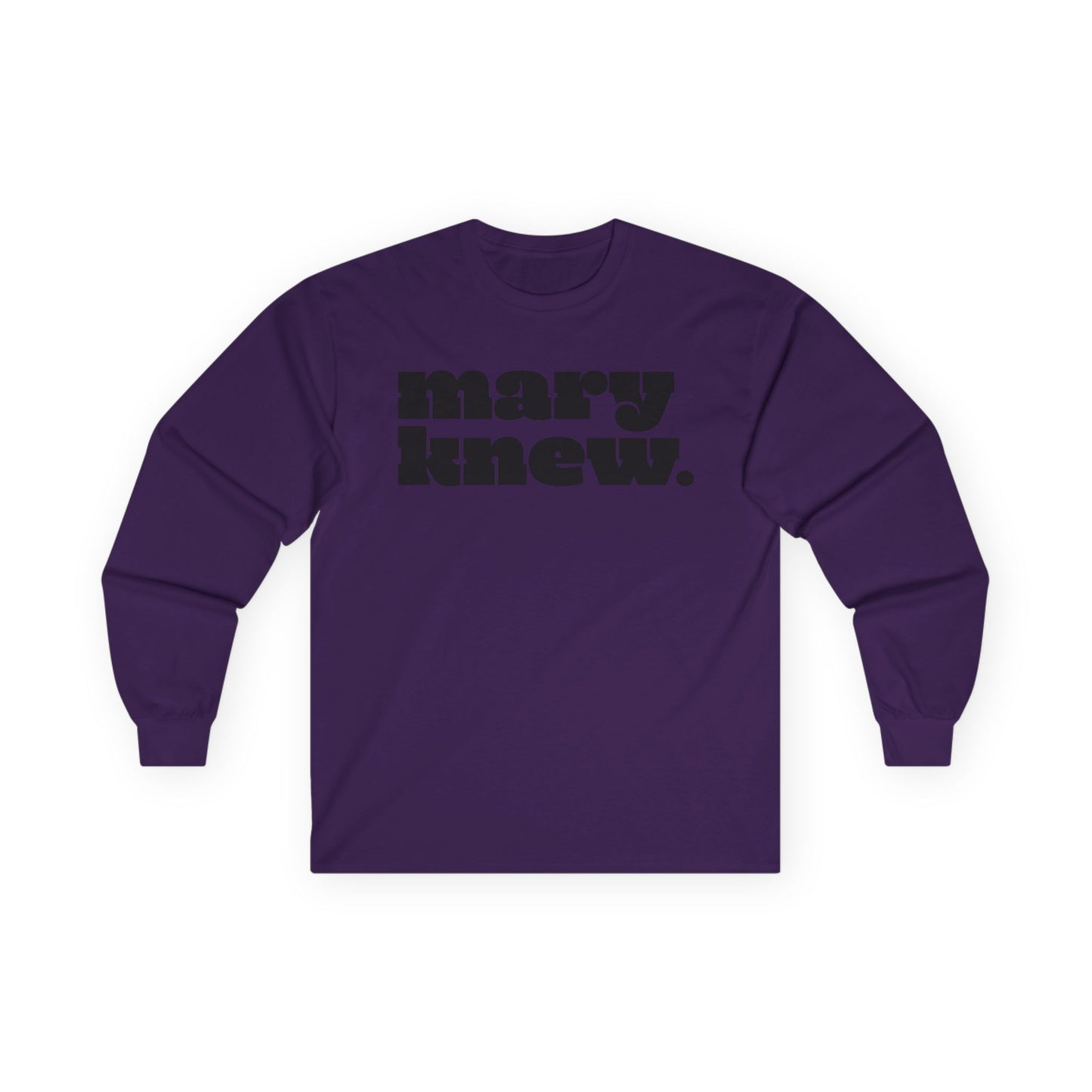 Mary Did You Know? Liturgical Colors Unisex Long Sleeve Tee – Funny & Faithful