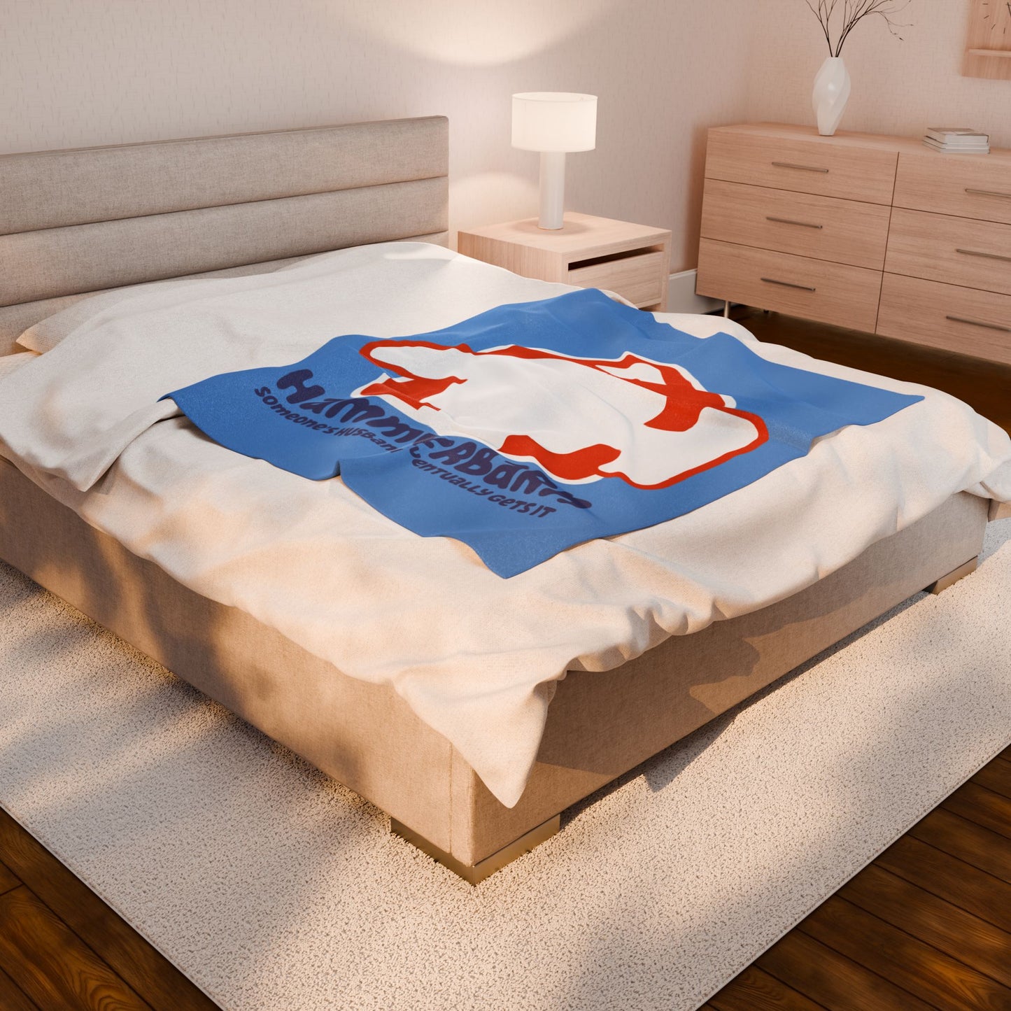 Bluey Hammerbarn Plush Blanket – “Someone’s Husband Eventually Gets It” Cozy Throw