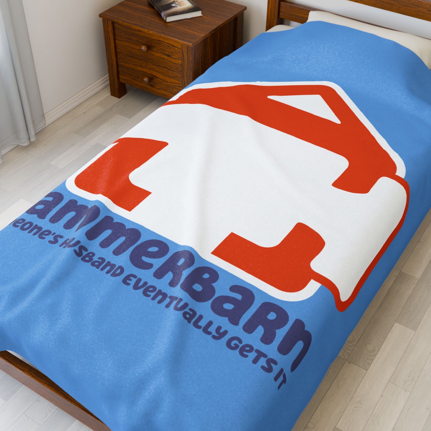 Bluey Hammerbarn Plush Blanket – “Someone’s Husband Eventually Gets It” Cozy Throw