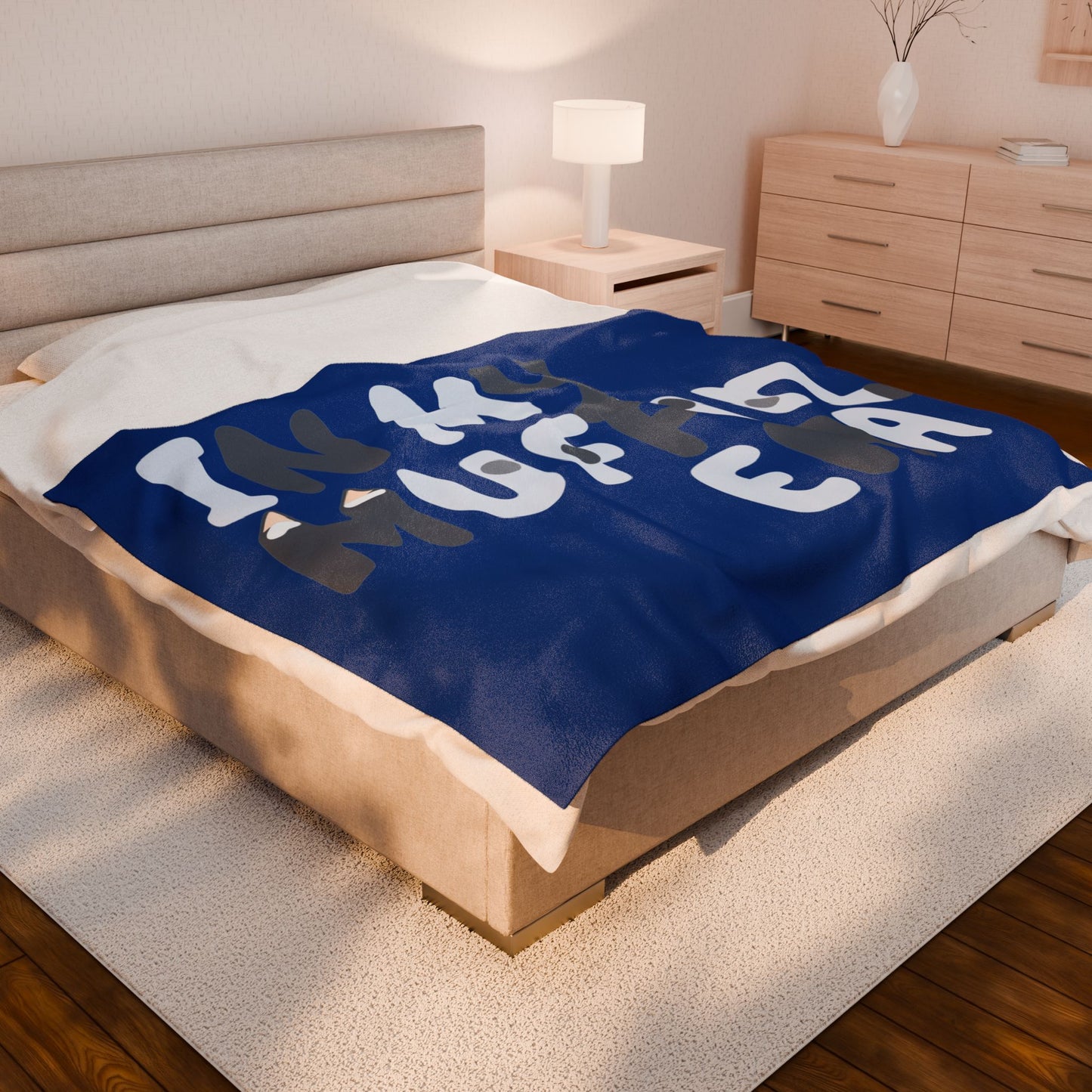 Bluey-Inspired Plush Blanket – “Muffin Era” Snuggle Throw