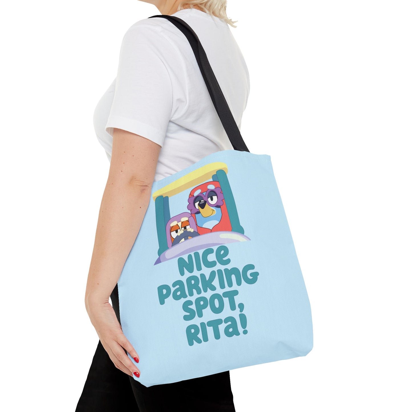 Bluey Tote Bag – “Nice Parking Spot, Rita” with Grannies