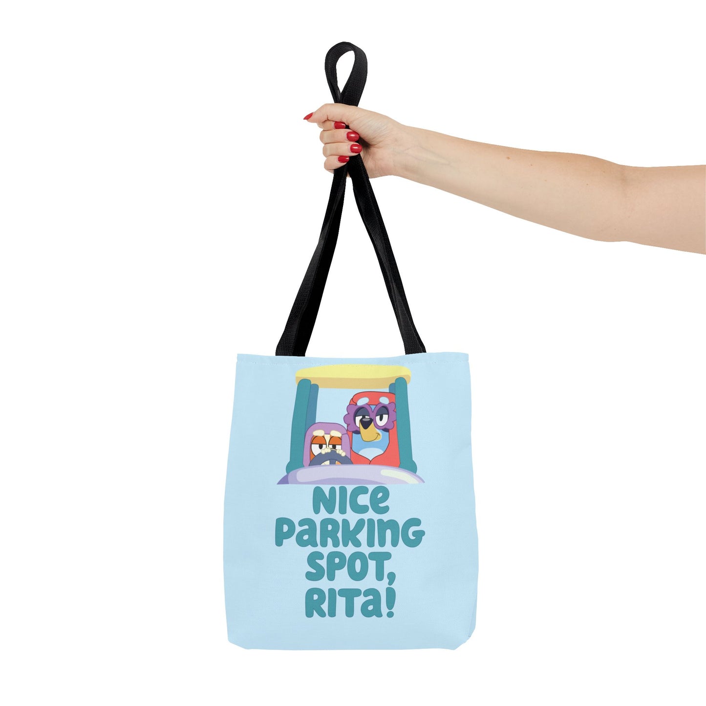 Bluey Tote Bag – “Nice Parking Spot, Rita” with Grannies