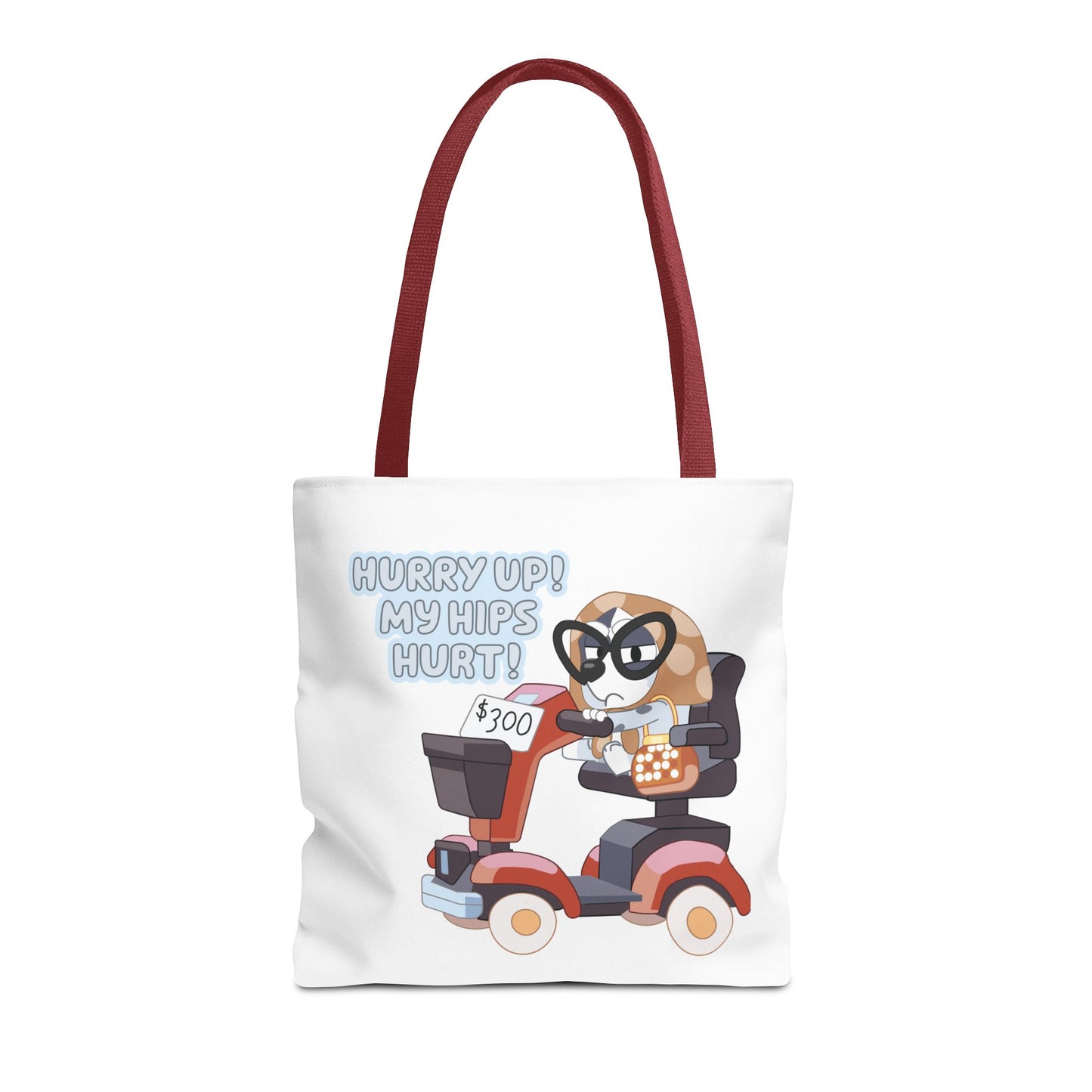 “Hurry Up, My Hips Hurt” Tote Bag – Funny Granny Mobile
