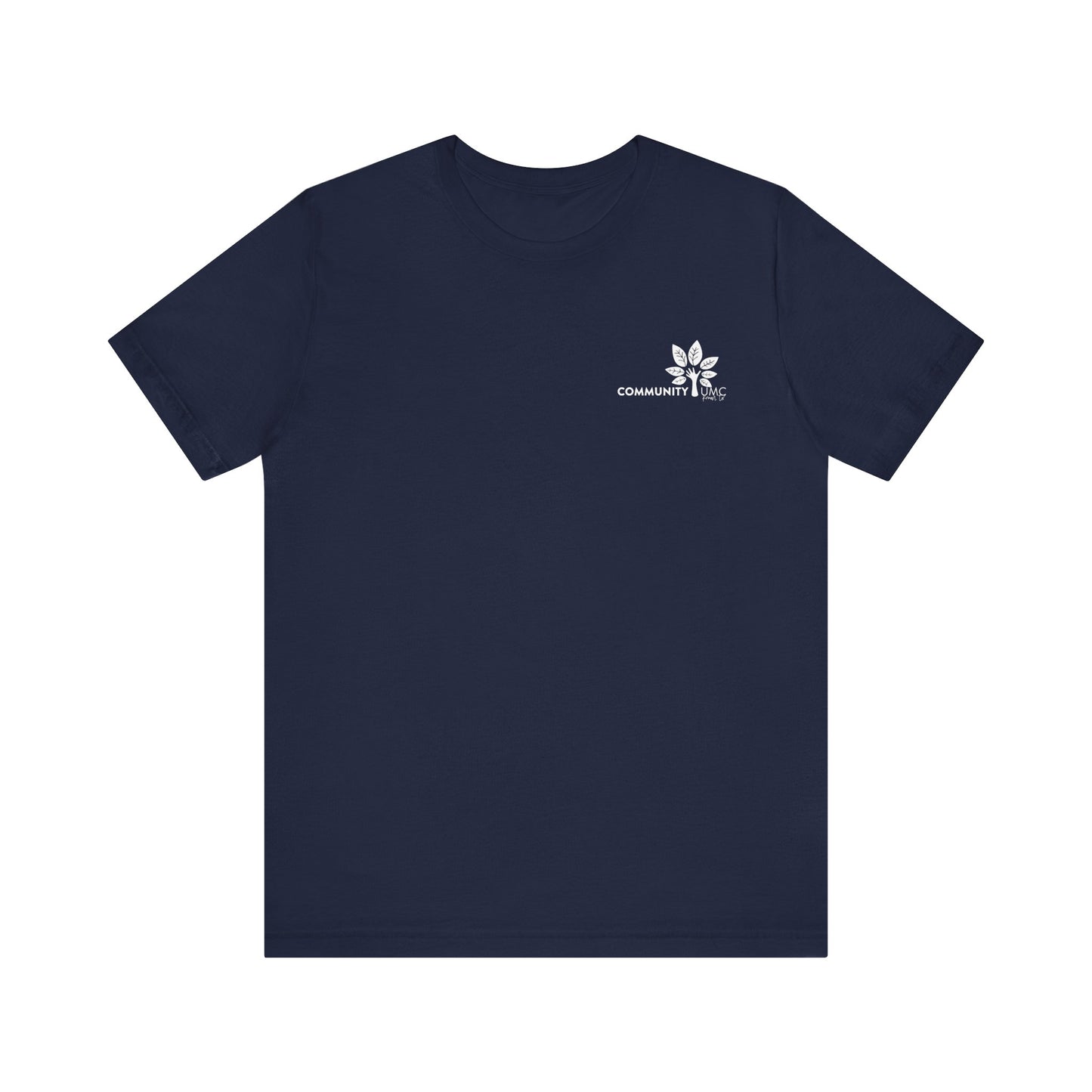 Young, Scrappy, and Churchy Tee for Community UMC of Krum - Unisex Jersey Short Sleeve