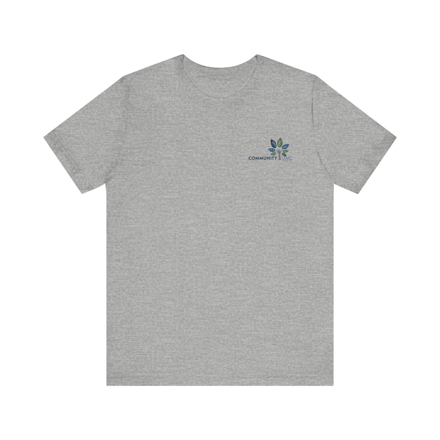 Young, Scrappy, and Churchy Tee for Community UMC of Krum - Unisex Jersey Short Sleeve