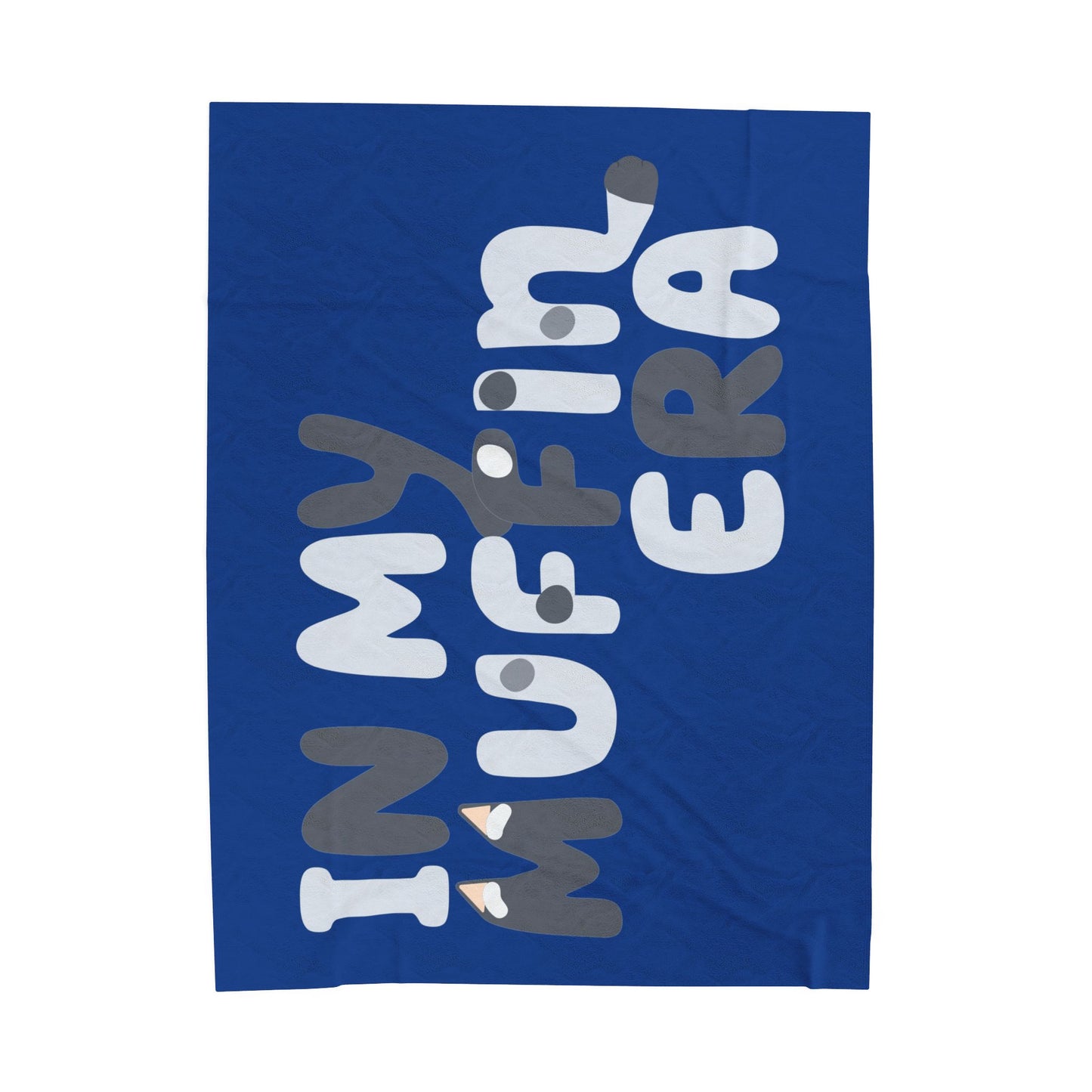 Bluey-Inspired Plush Blanket – “Muffin Era” Snuggle Throw