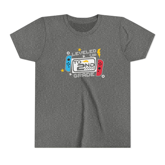 Leveled Up to 2nd Grade Youth T-shirt
