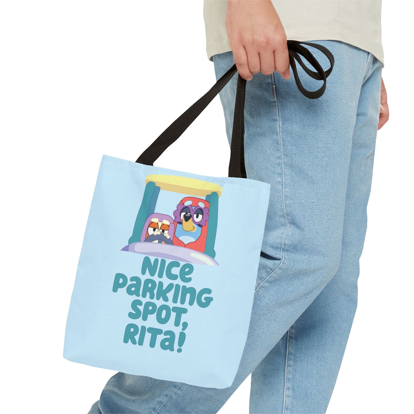 Bluey Tote Bag – “Nice Parking Spot, Rita” with Grannies