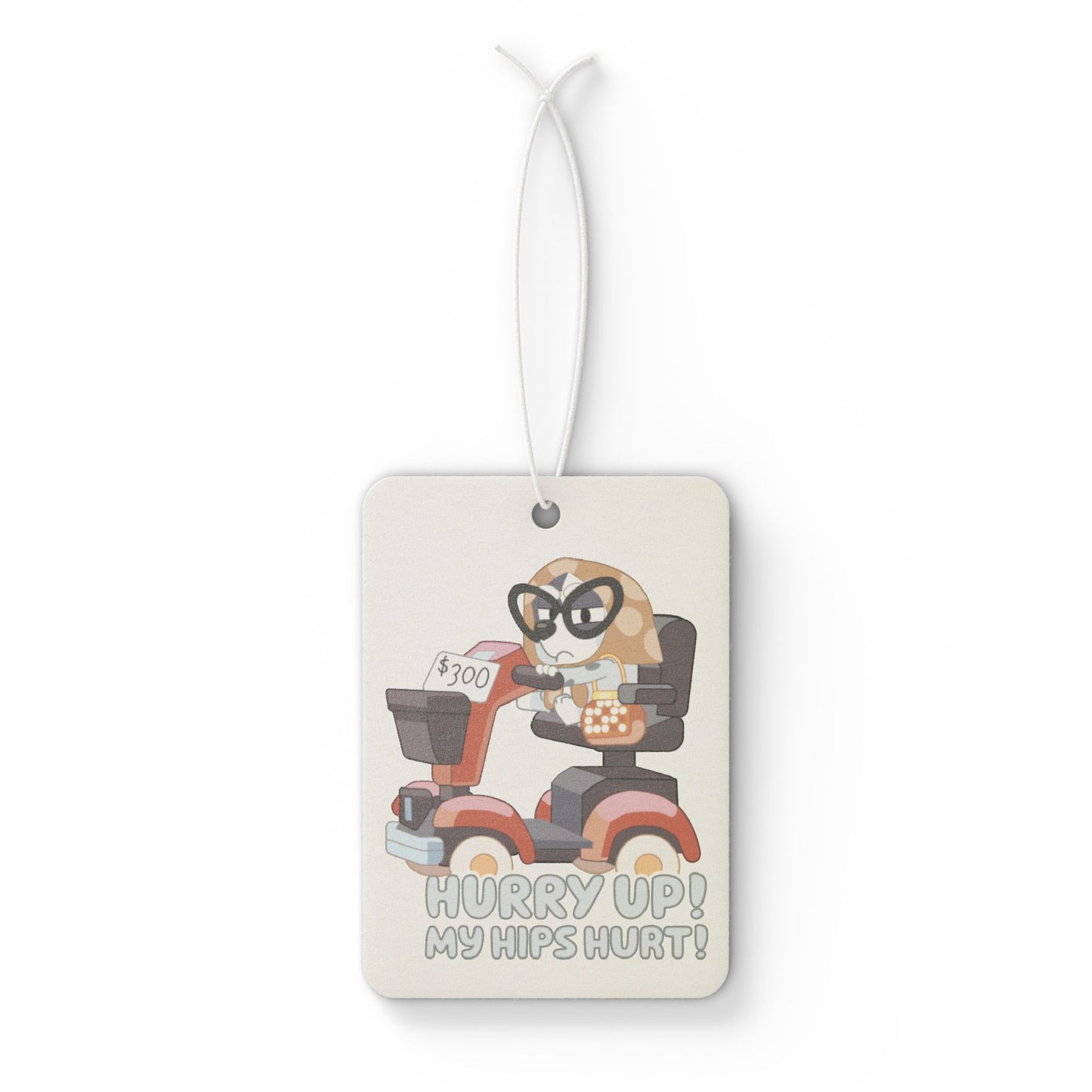 Muffin Granny Car Air Freshener – “Hurry Up, My Hips Hurt”