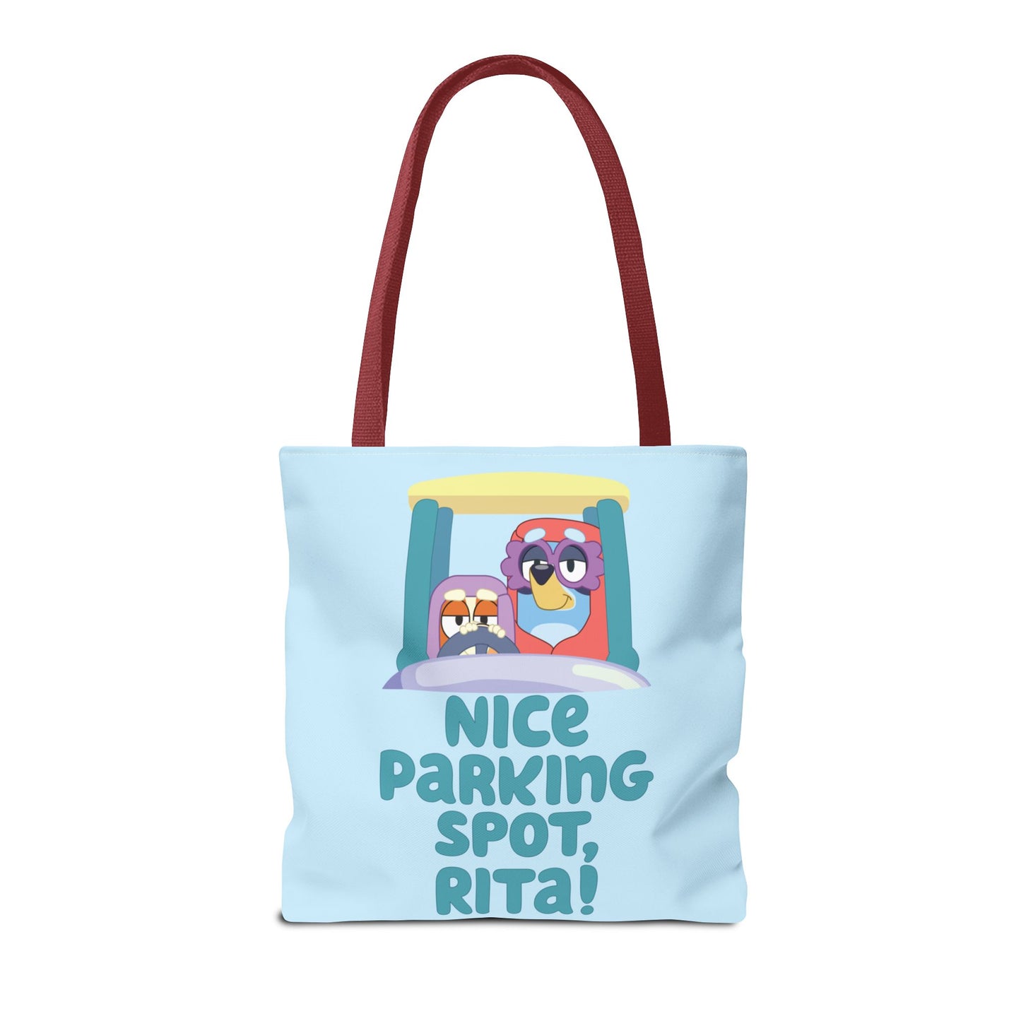 Bluey Tote Bag – “Nice Parking Spot, Rita” with Grannies