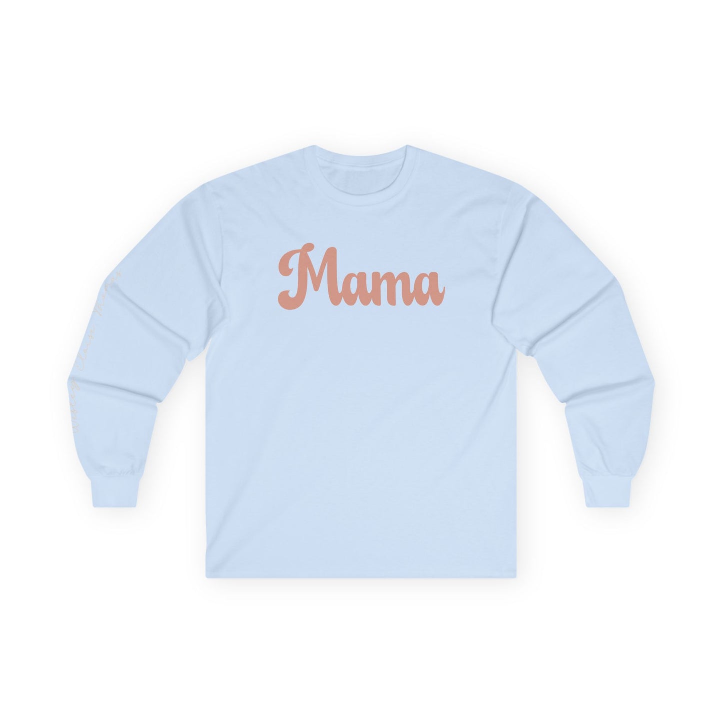 Boho Mama Personalized Long Sleeve Tee – Custom Names Family Shirt