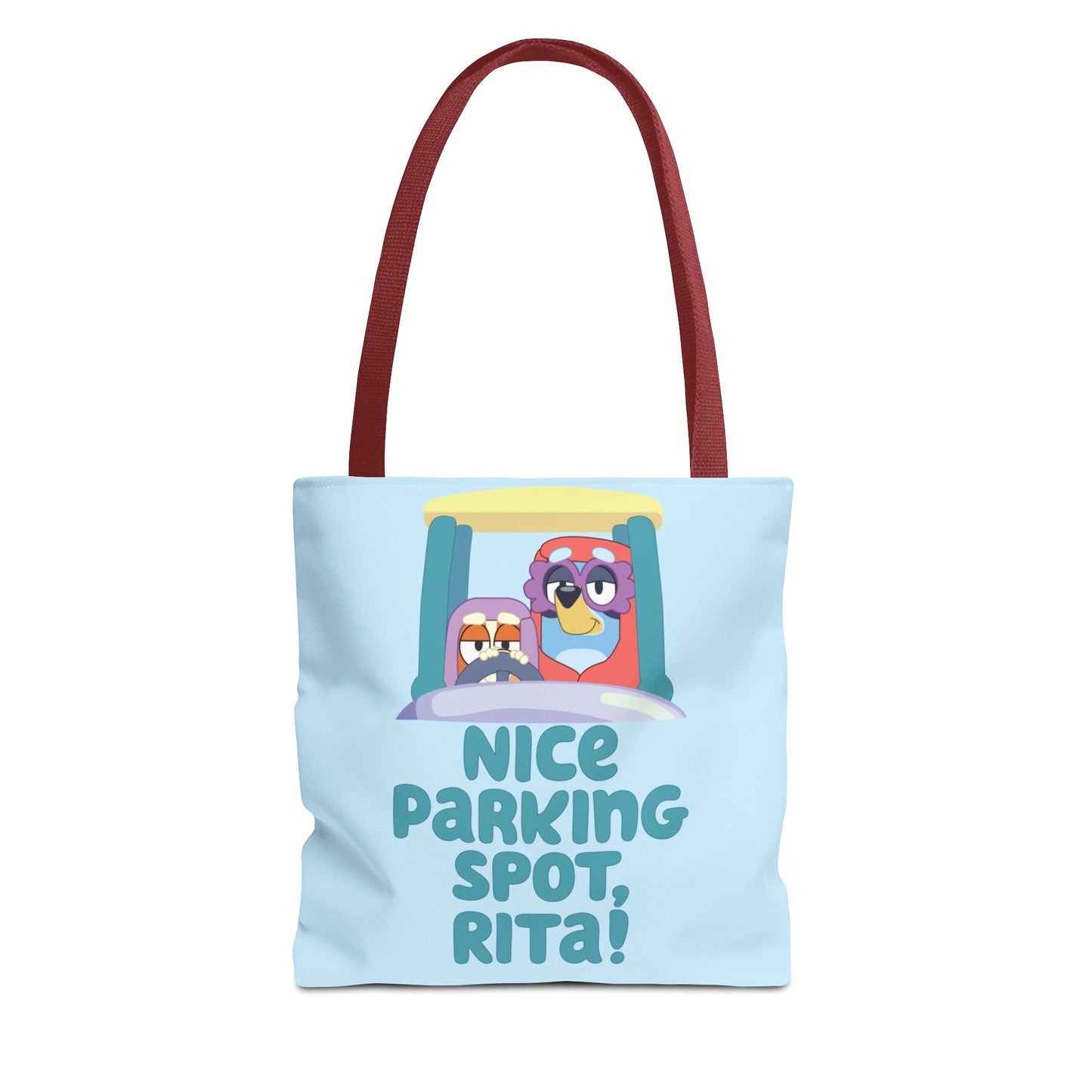Bluey Tote Bag – “Nice Parking Spot, Rita” with Grannies