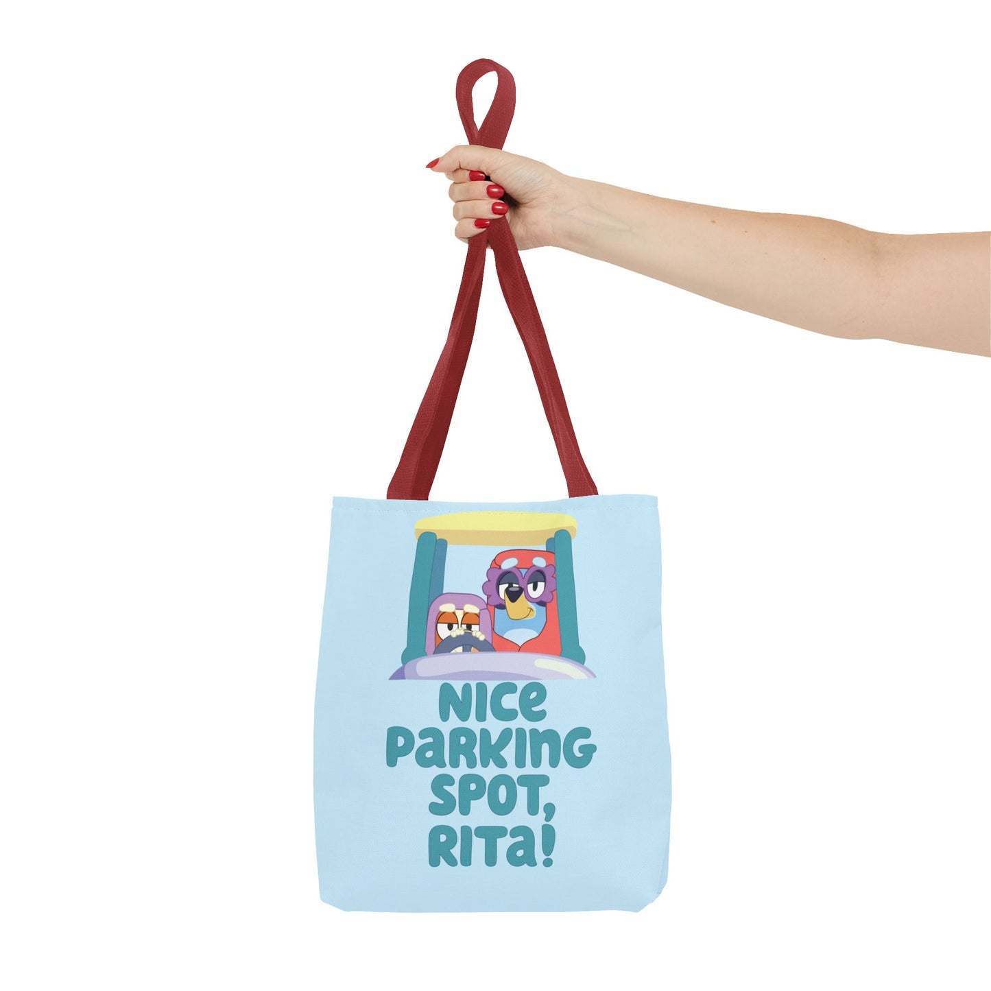 Bluey Tote Bag – “Nice Parking Spot, Rita” with Grannies