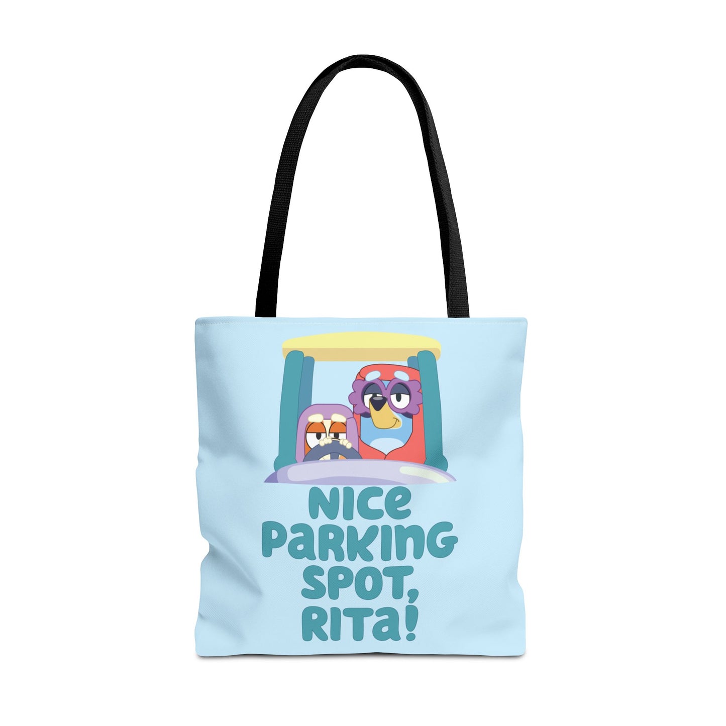 Bluey Tote Bag – “Nice Parking Spot, Rita” with Grannies