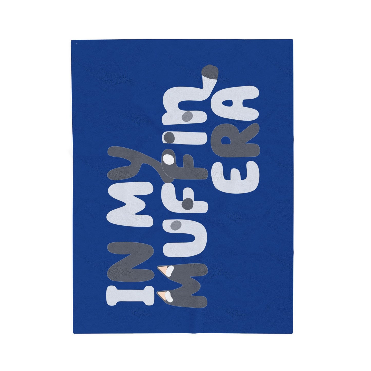 Bluey-Inspired Plush Blanket – “Muffin Era” Snuggle Throw