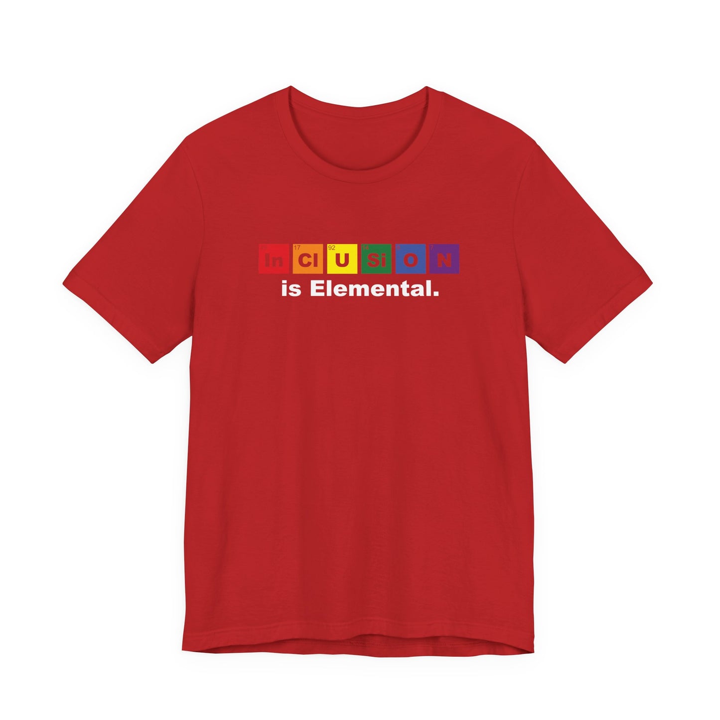 Inclusion Is Elemental – Pride Periodic Tee