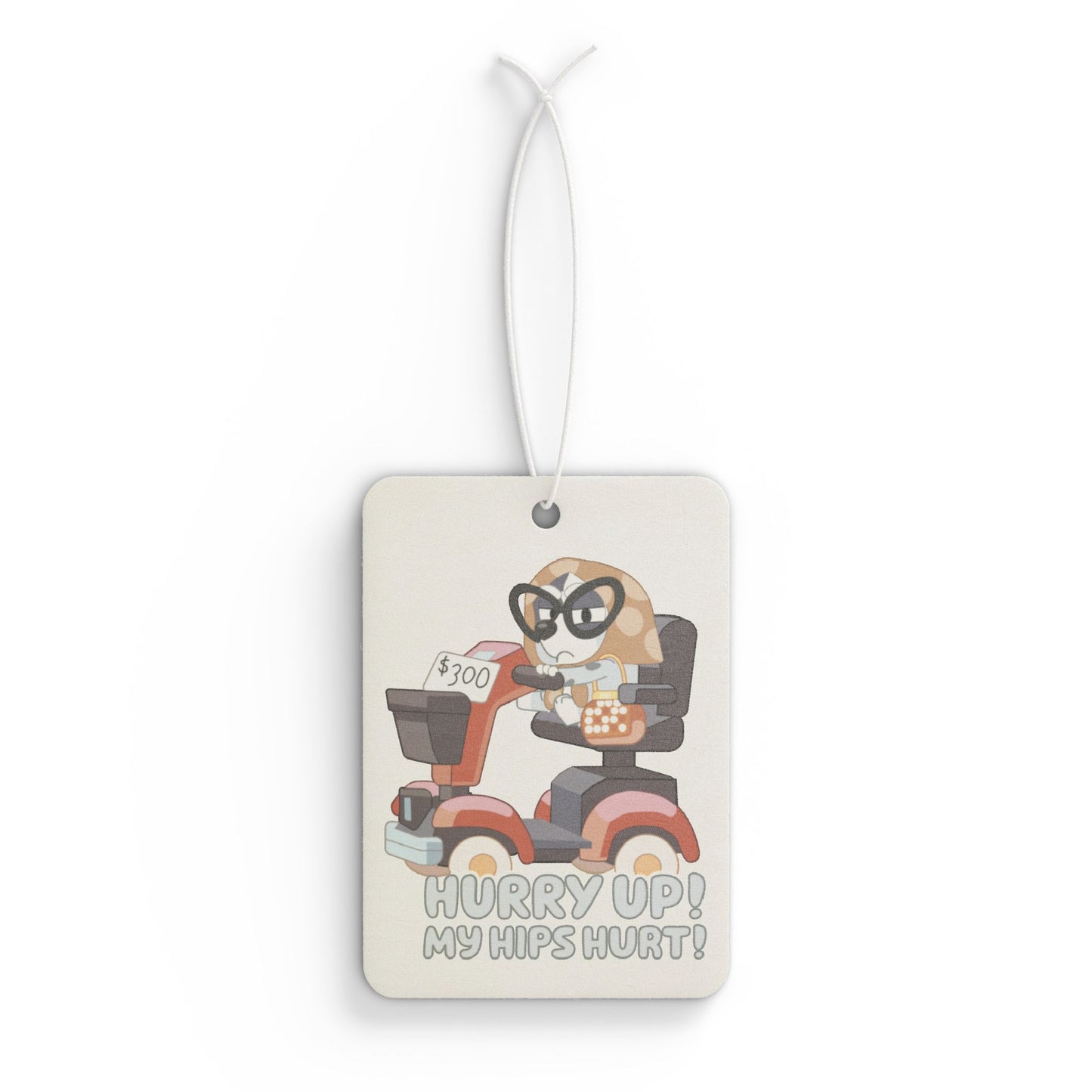Muffin Granny Car Air Freshener – “Hurry Up, My Hips Hurt”
