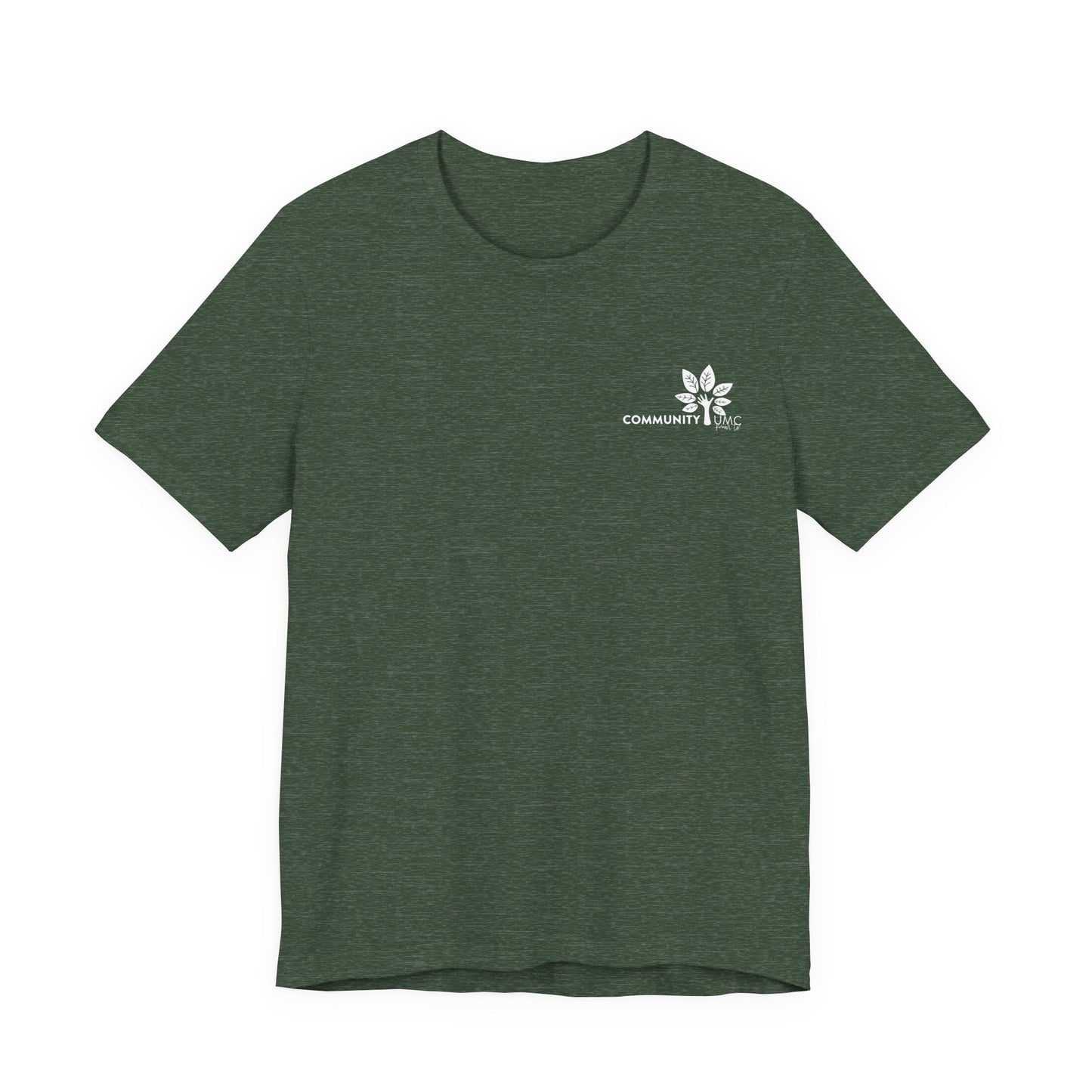 Young, Scrappy, and Churchy Tee for Community UMC of Krum - Unisex Jersey Short Sleeve