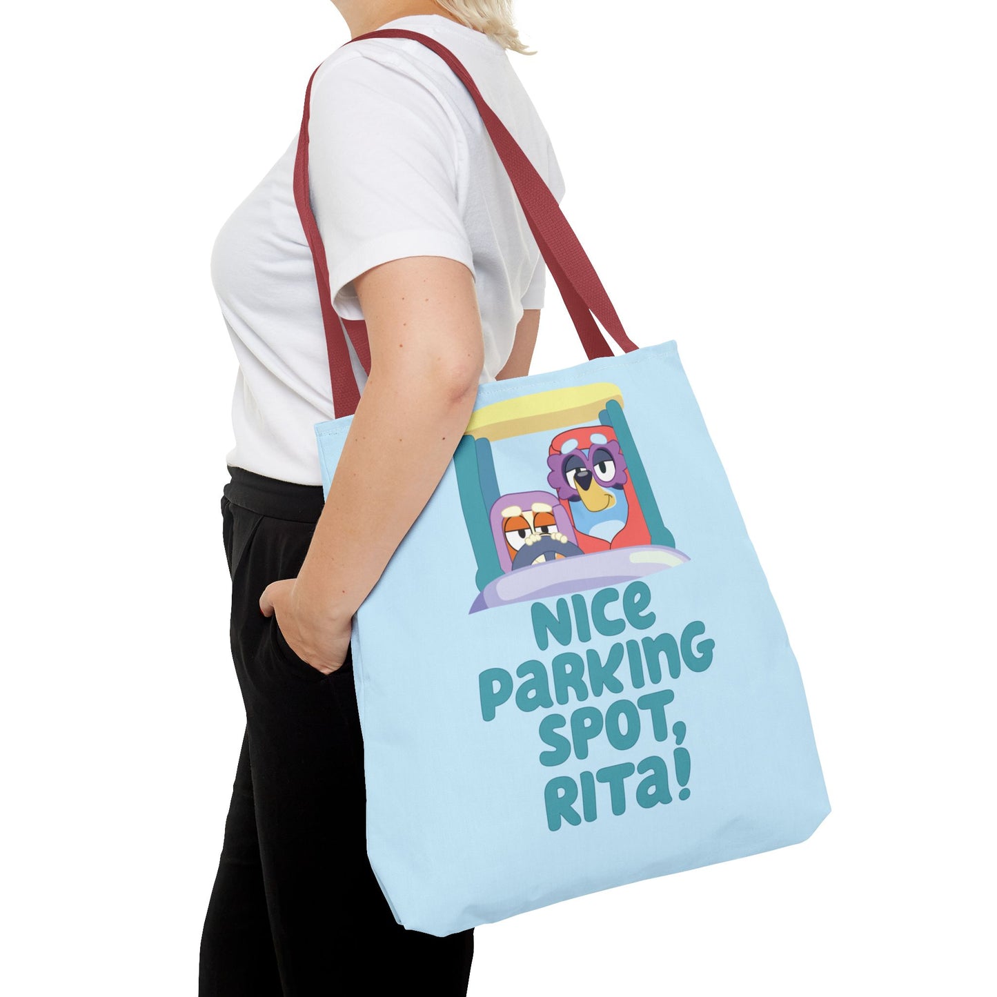 Bluey Tote Bag – “Nice Parking Spot, Rita” with Grannies